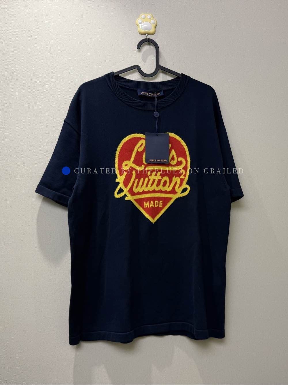 Louis Vuitton Blue Short Sleeve Heart Embroidered T-Shirt Size US M / EU 48-50 / 2 - 1 Thumbnail