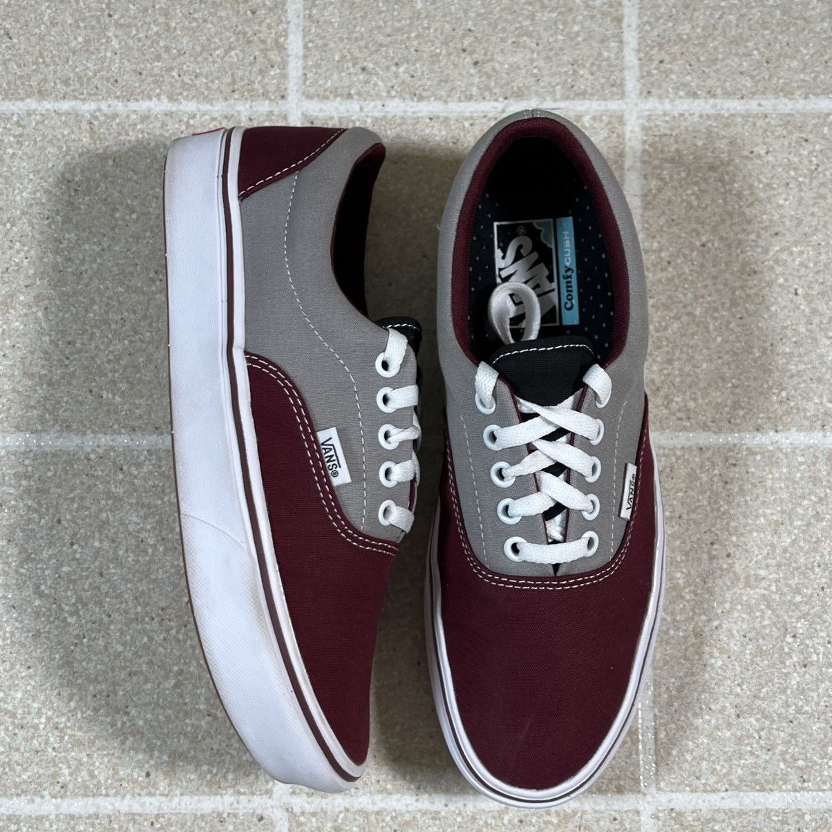 Vans VANS Comfycush Era Unisex Canvas Gray and Burgundy Size 7.5 Size US 7.5 / EU 40-41 - 2 Thumbnail