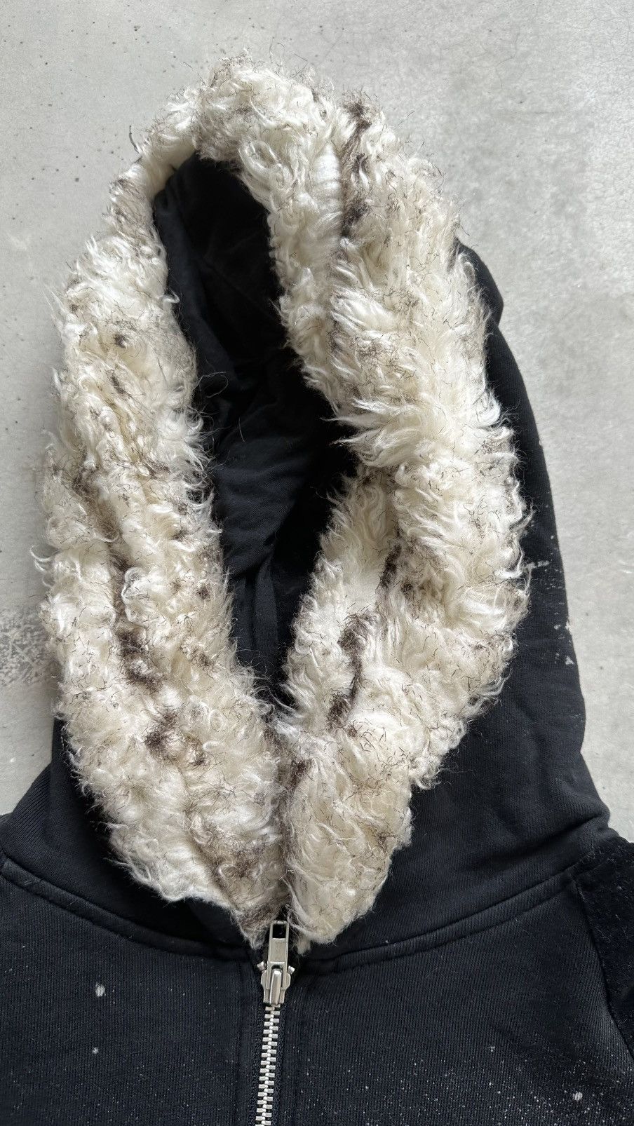 Japanese Brand × Mostly Heard Rarely Seen VINTAGE D.O.A HN+DIE ARTISAN PUNK MINK FUR HOODIE SWEATER Size US M / EU 48-50 / 2 - 6 Thumbnail