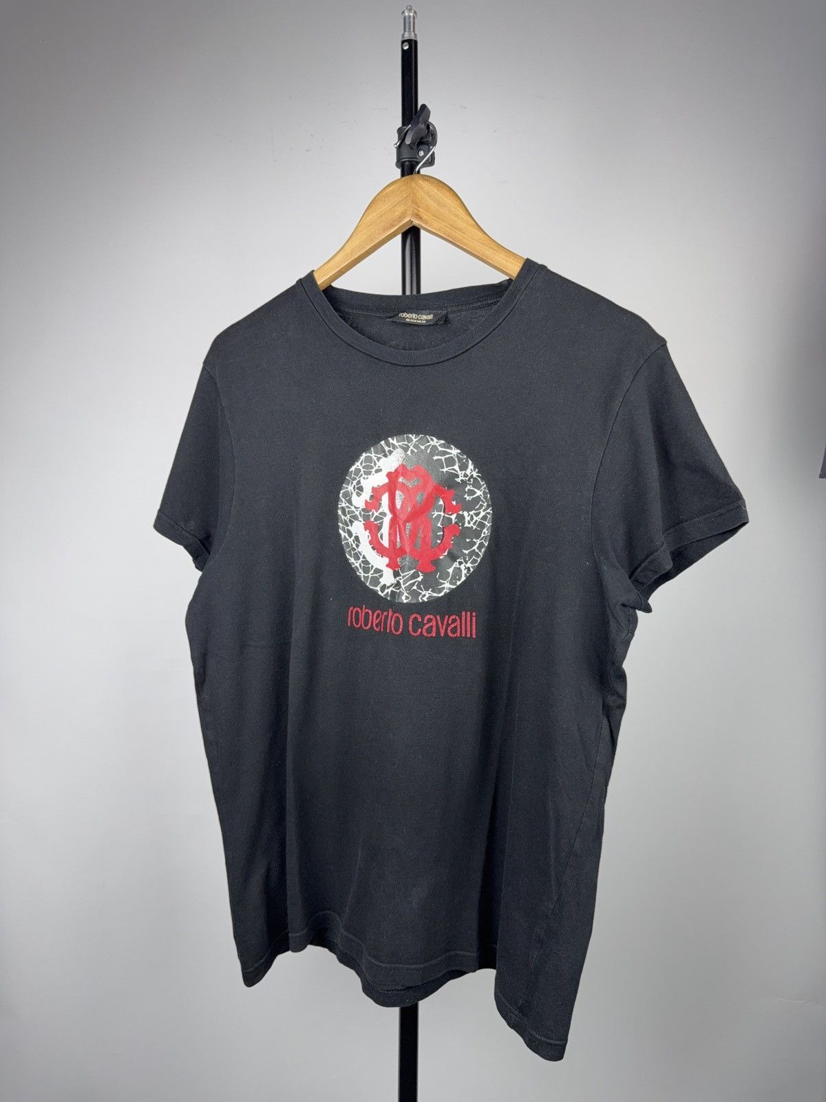 Roberto Cavalli Roberto Cavalli Beachwear Logo Graphic T-Shirt Black Size L Size US L / EU 52-54 / 3 - 1 Thumbnail