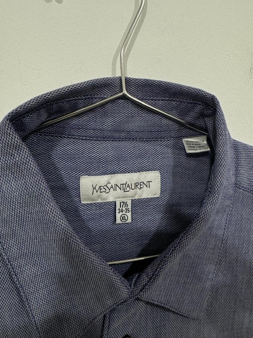 Yves Saint Laurent Vintage YSL Blue Shirt Size US XXL / EU 58 / 5 - 3 Thumbnail