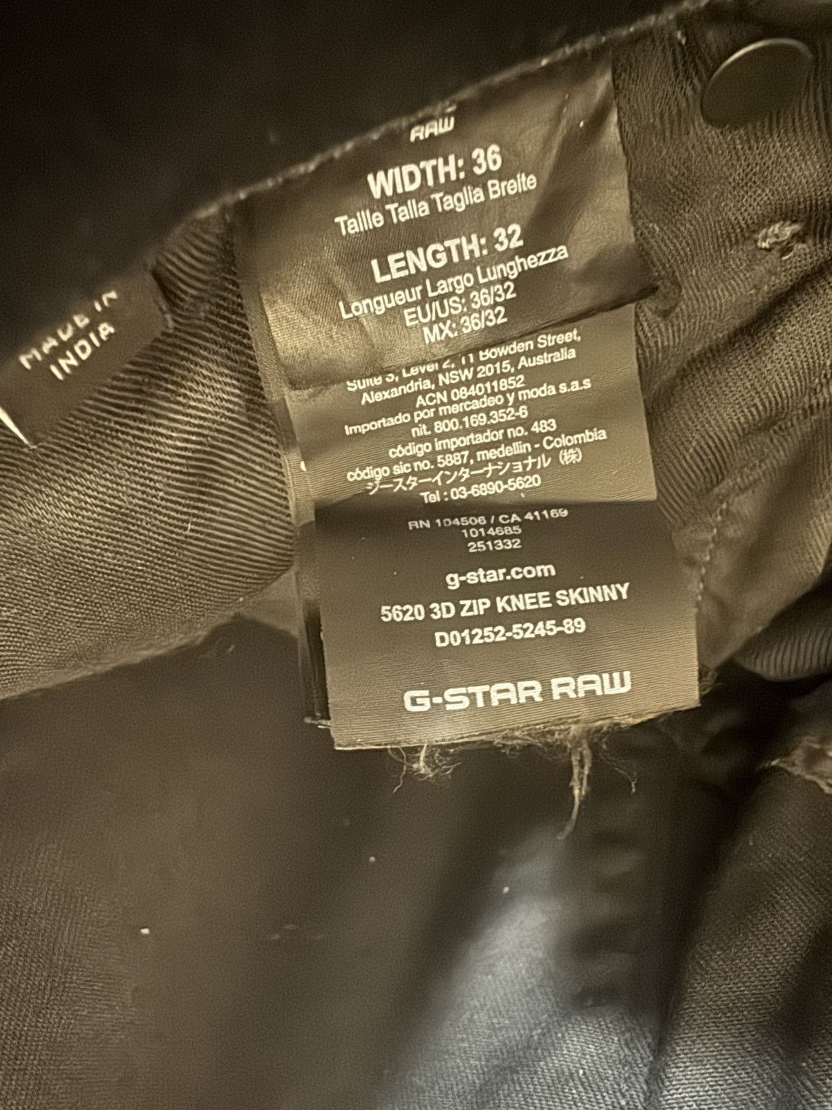 G-Star GStar Raw skinny jeans sz 36,32 Size US 36 / EU 52 - 2 Thumbnail
