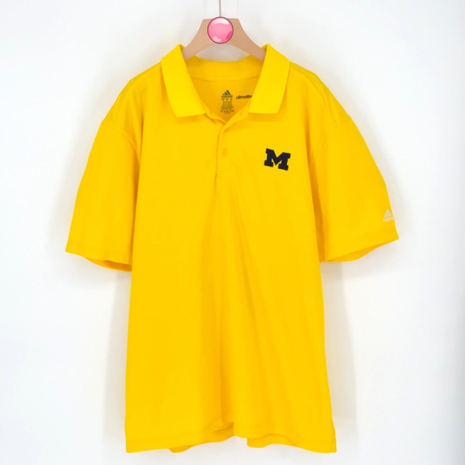 Adidas Michigan Wolverines Polo Shirt Yellow Antigua NCAA Mens XXL Size US XXL / EU 58 / 5 - 1 Thumbnail