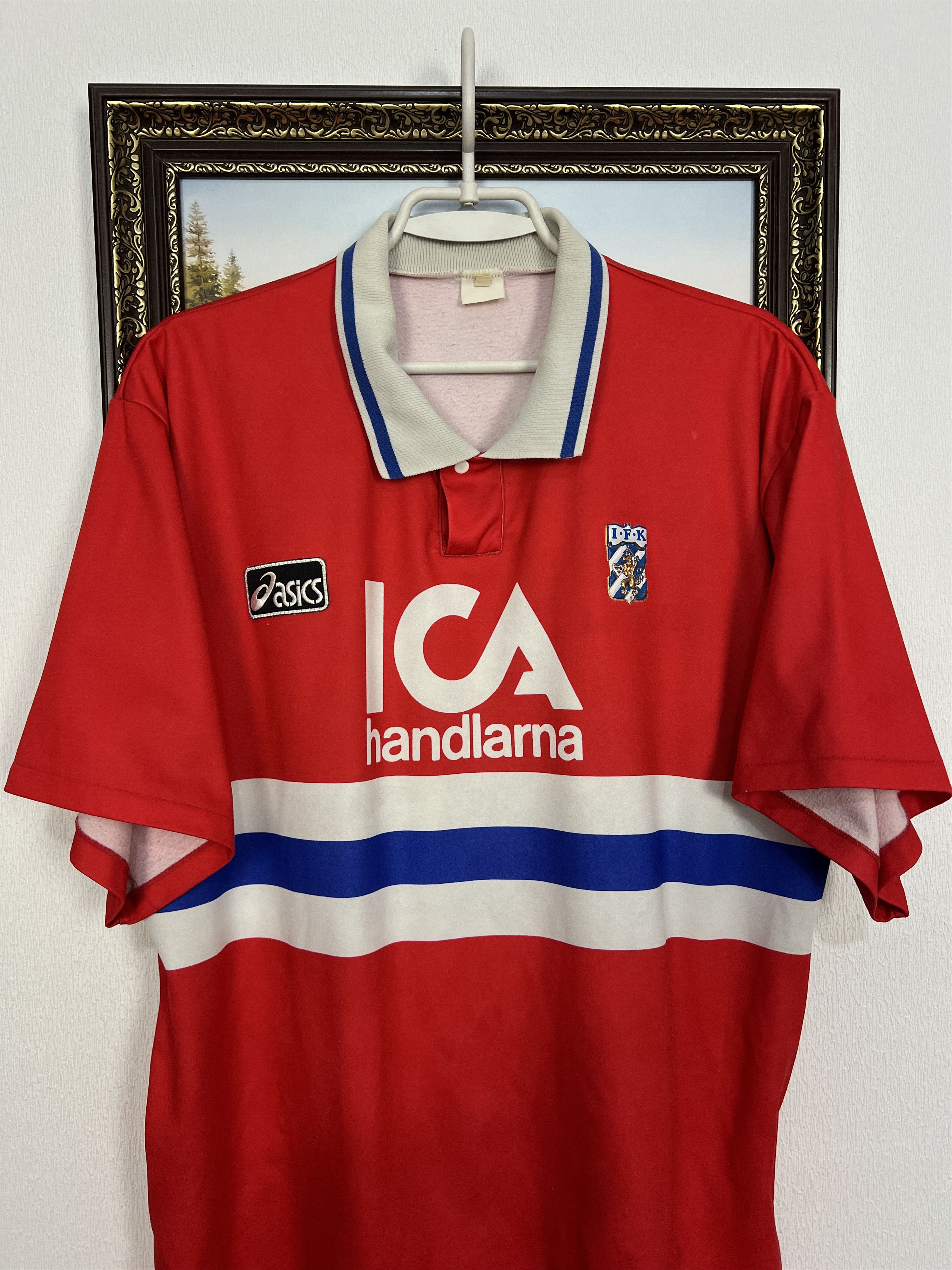 Asics IFK Goteborg Away football shirt Soccer Player Issue Jersey Size US XL / EU 56 / 4 - 2 Thumbnail