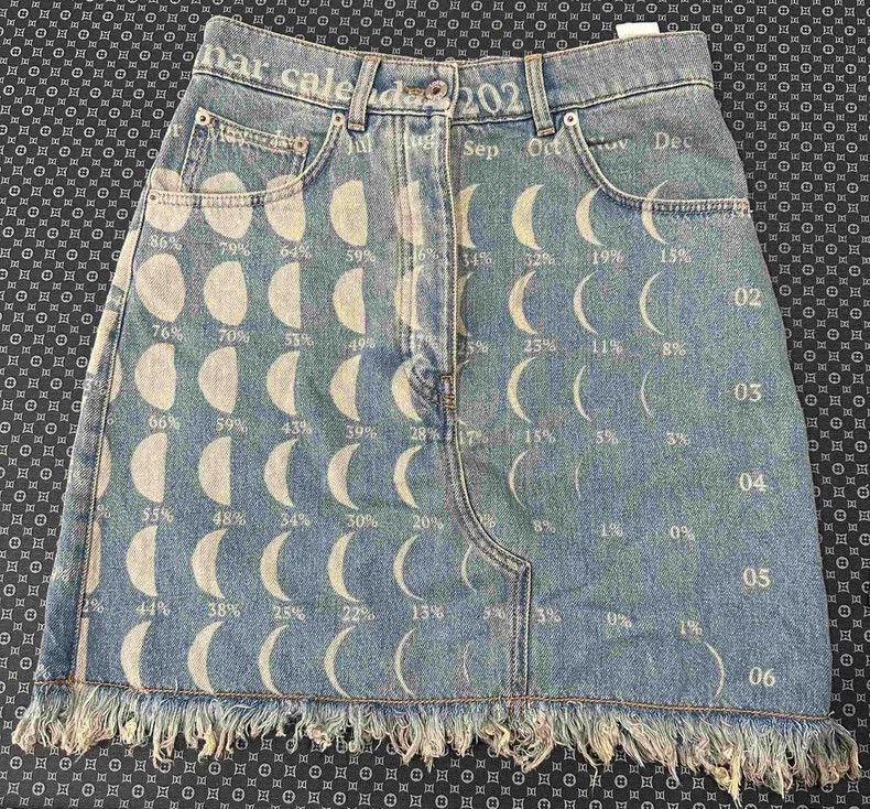 Loewe Loewe High-waisted denim skirt Size 24" / US 00 / IT 34 - 1 Thumbnail