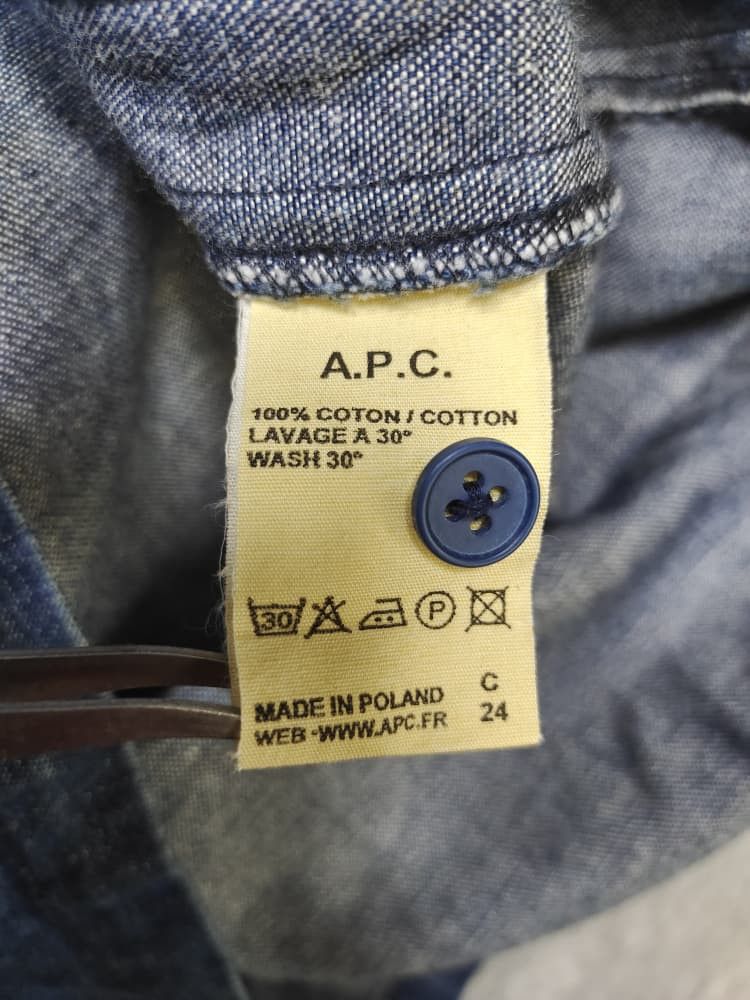 A.P.C. A.P.C INDIGO DENIM MINI DRESS BELTED SIZE 36 Size XS / US 0-2 / IT 36-38 - 8 Thumbnail