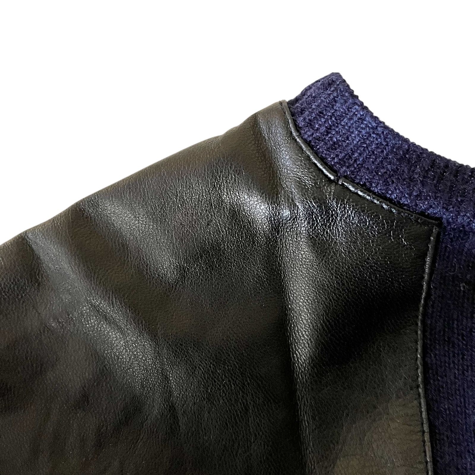 Zadig & Voltaire Zadig & Voltaire Navy Wool Cashmere Leather Wolf Sweater Size US S / EU 44-46 / 1 - 7 Thumbnail