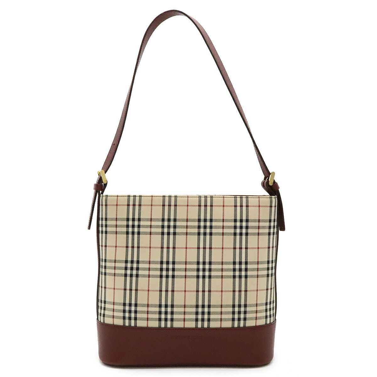 Burberry Burberry Burberry Nova Check Canvas/Leather Shoulder Bag Canvas Shoulder Bag in Very Good Condition Size ONE SIZE - 1 Thumbnail