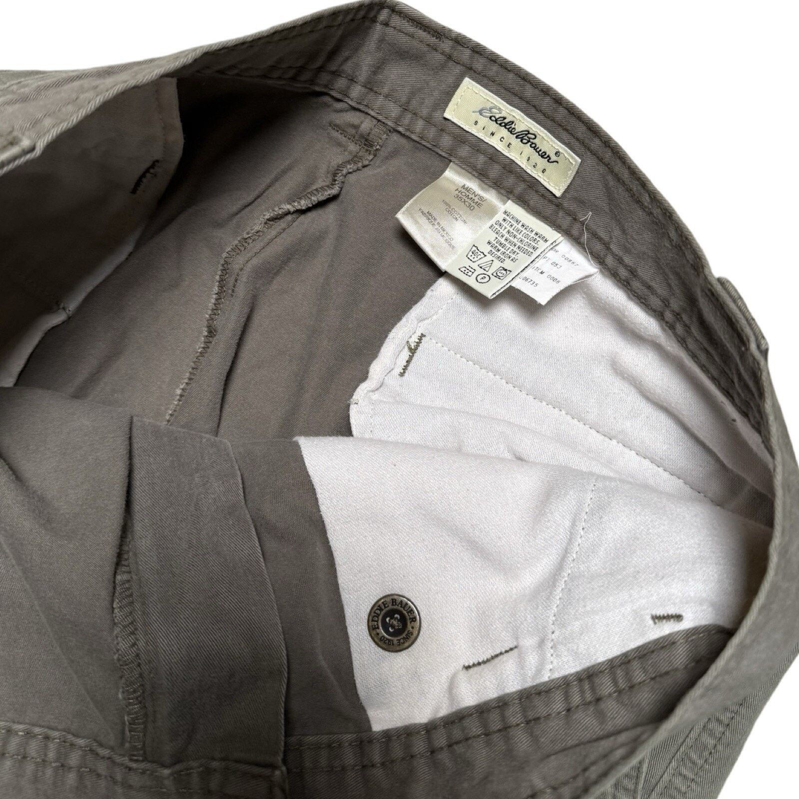 Eddie Bauer Vintage Y2K Eddie Bauer Military Green Cargo Pants 36 X 30 Size US 36 / EU 52 - 3 Thumbnail