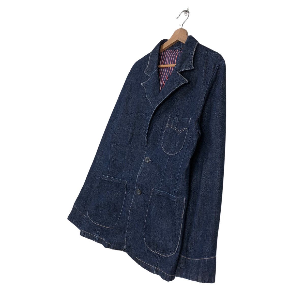 Levi's 📌Vintage Denim Chore Work Jacket Denim Levi's Multi Pocket Size US L / EU 52-54 / 3 - 3 Thumbnail