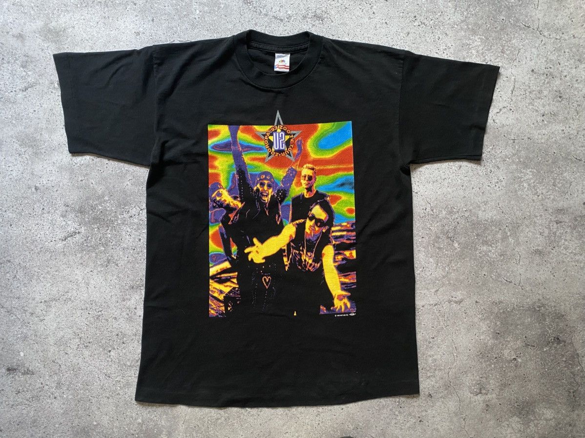 Band Tees × Vintage Vintage 1993 U2 ZooRopa European Tour 90s T-Shirt VNG L Size US L / EU 52-54 / 3 - 1 Thumbnail