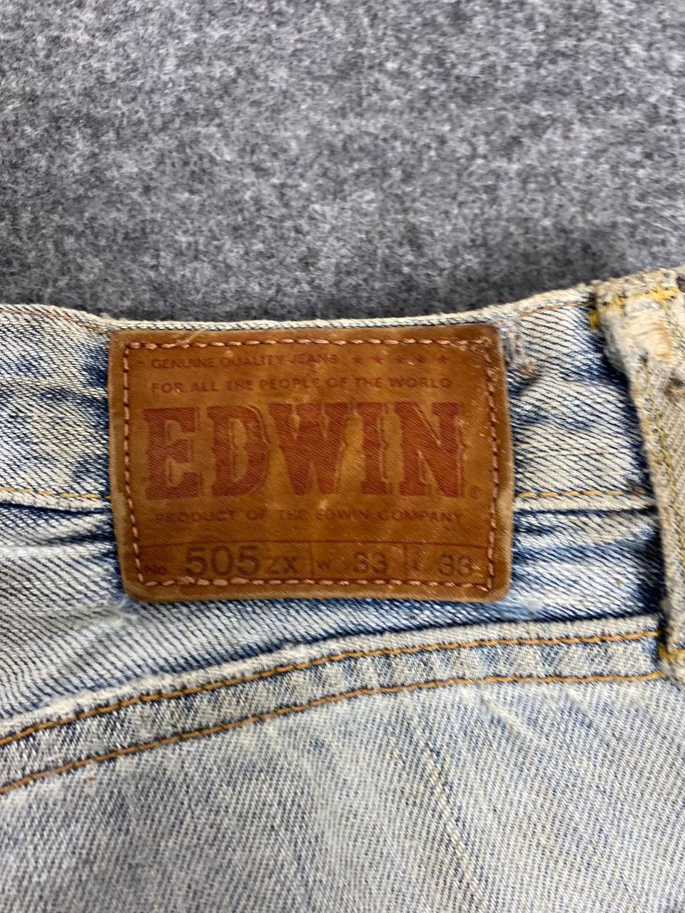 Edwin vintage edwin 505zx selvedge distressed denim Size US 34 / EU 50 - 7 Thumbnail