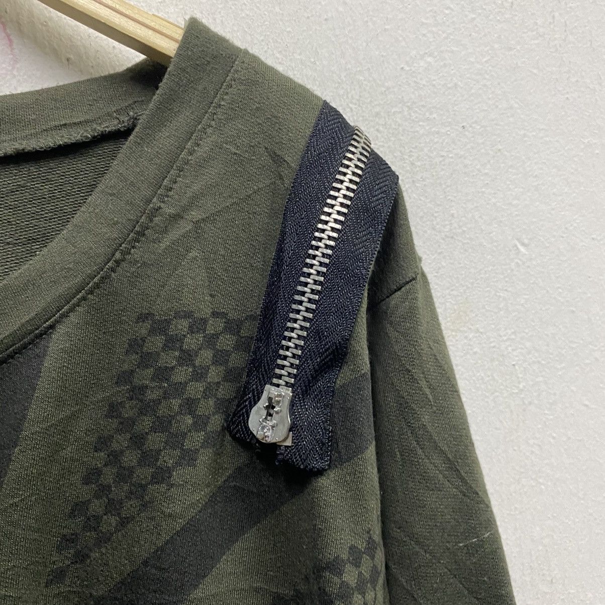 Japanese Brand Knick Knack Y2K Punk Union Jack Zippers Shirt Size M / US 6-8 / IT 42-44 - 5 Thumbnail