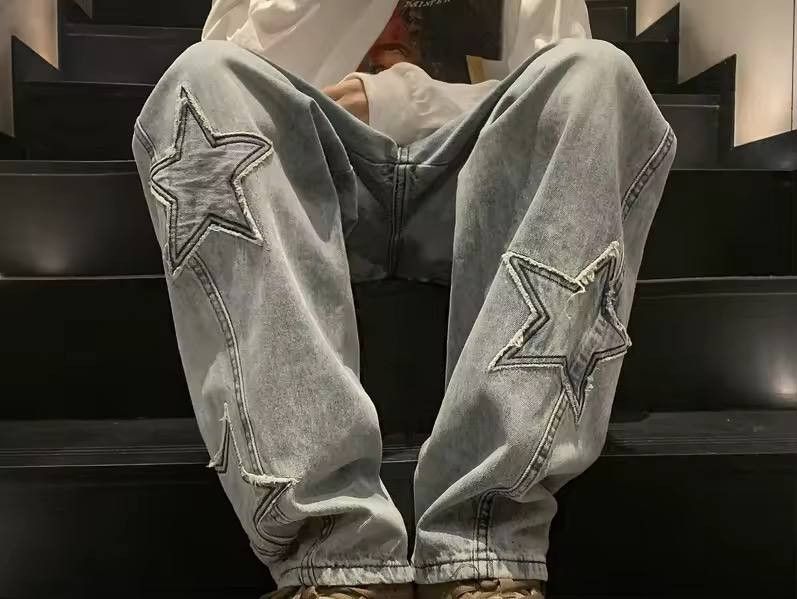 Japanese Brand × Vintage starburst jeans Size US 36 / EU 52 - 4 Thumbnail