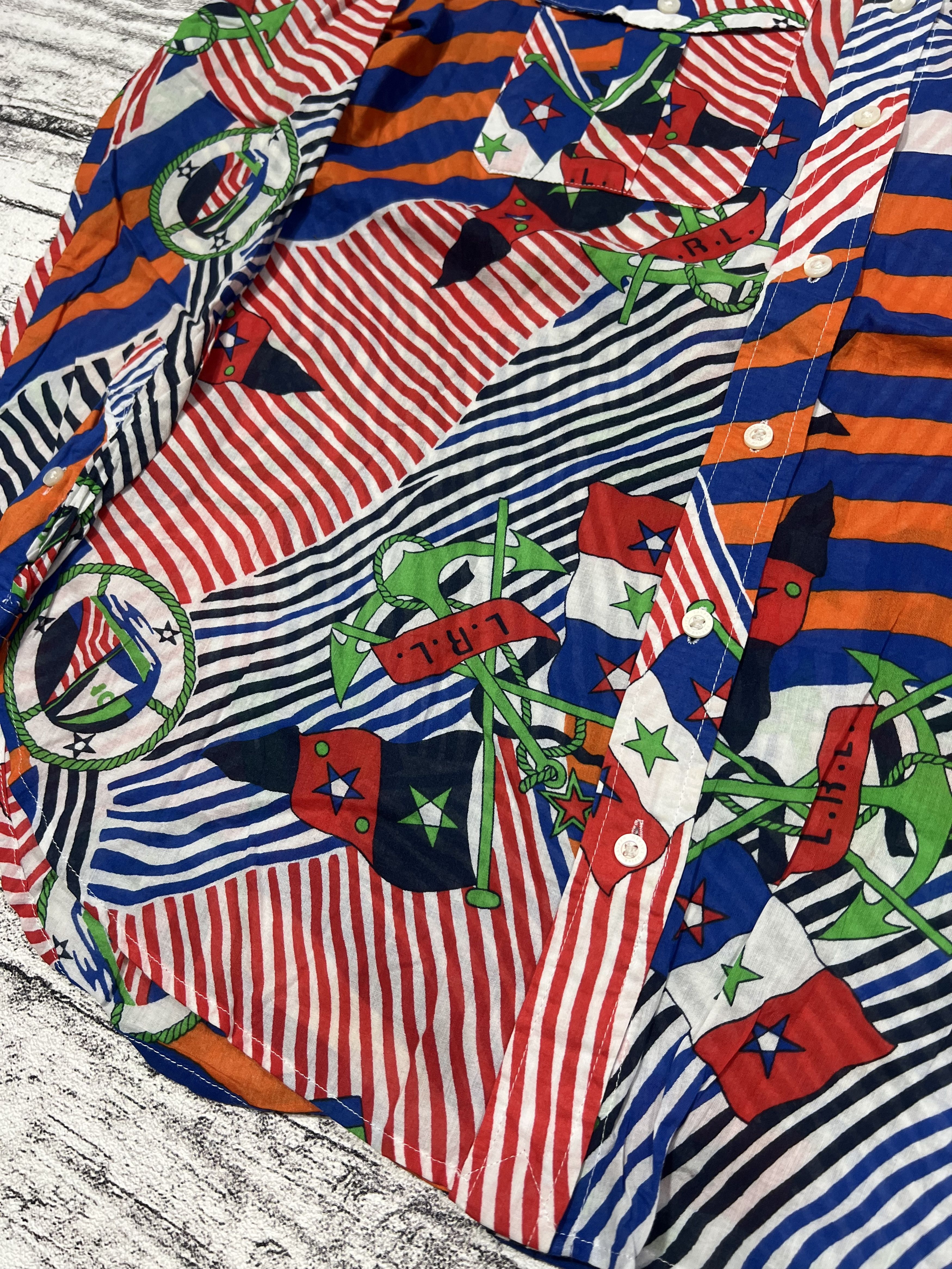 Polo Ralph Lauren 2000s Ralph Lauren All Over Print Longsleeve Pocket Shirt Size US M / EU 48-50 / 2 - 2 Thumbnail