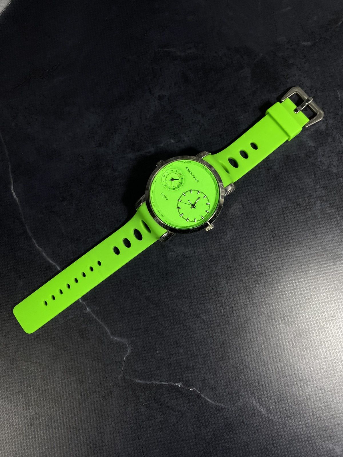 Vintage Alberto Kavalli Dual Dial Neon Green Japanese brand Size ONE SIZE - 8 Thumbnail