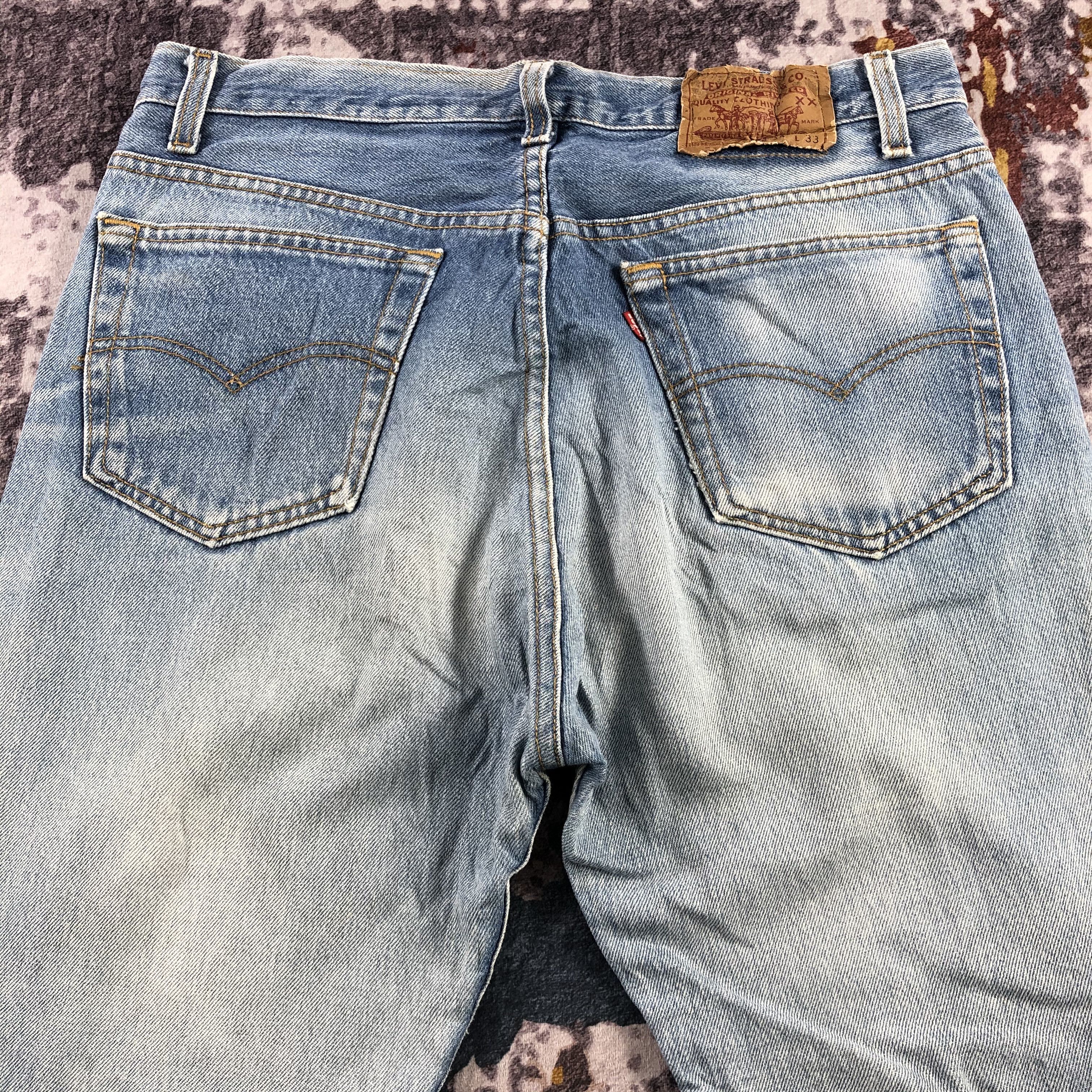 Levi's Vintage 90s Blue Wash Levis 501 Jeans-JM3035 Size US 32 / EU 48 - 5 Thumbnail