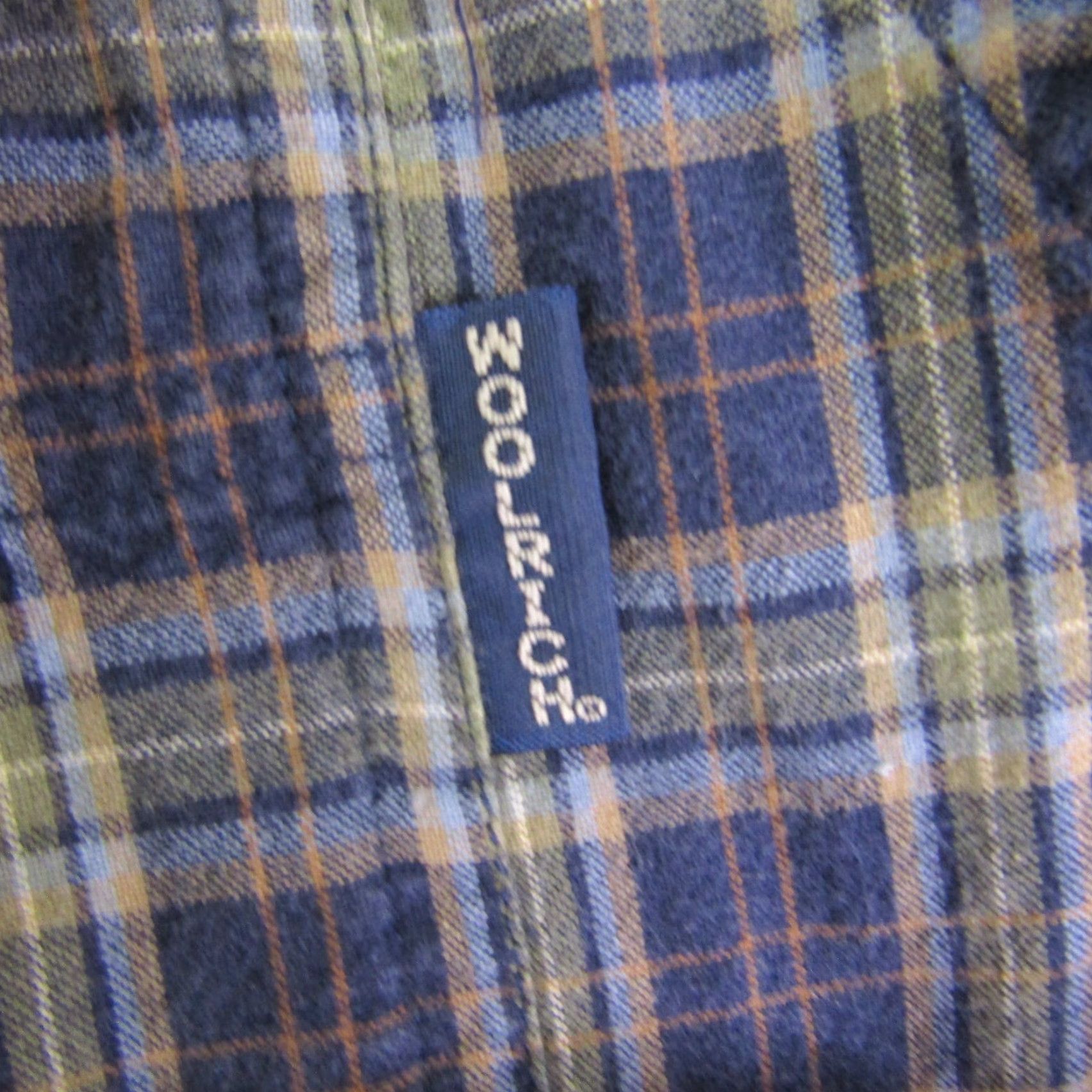 Vintage Woolrich Shirt Mens Medium Blue Green Tartan Plaid Button Up Twill Deep Navy Size US M / EU 48-50 / 2 - 4 Thumbnail
