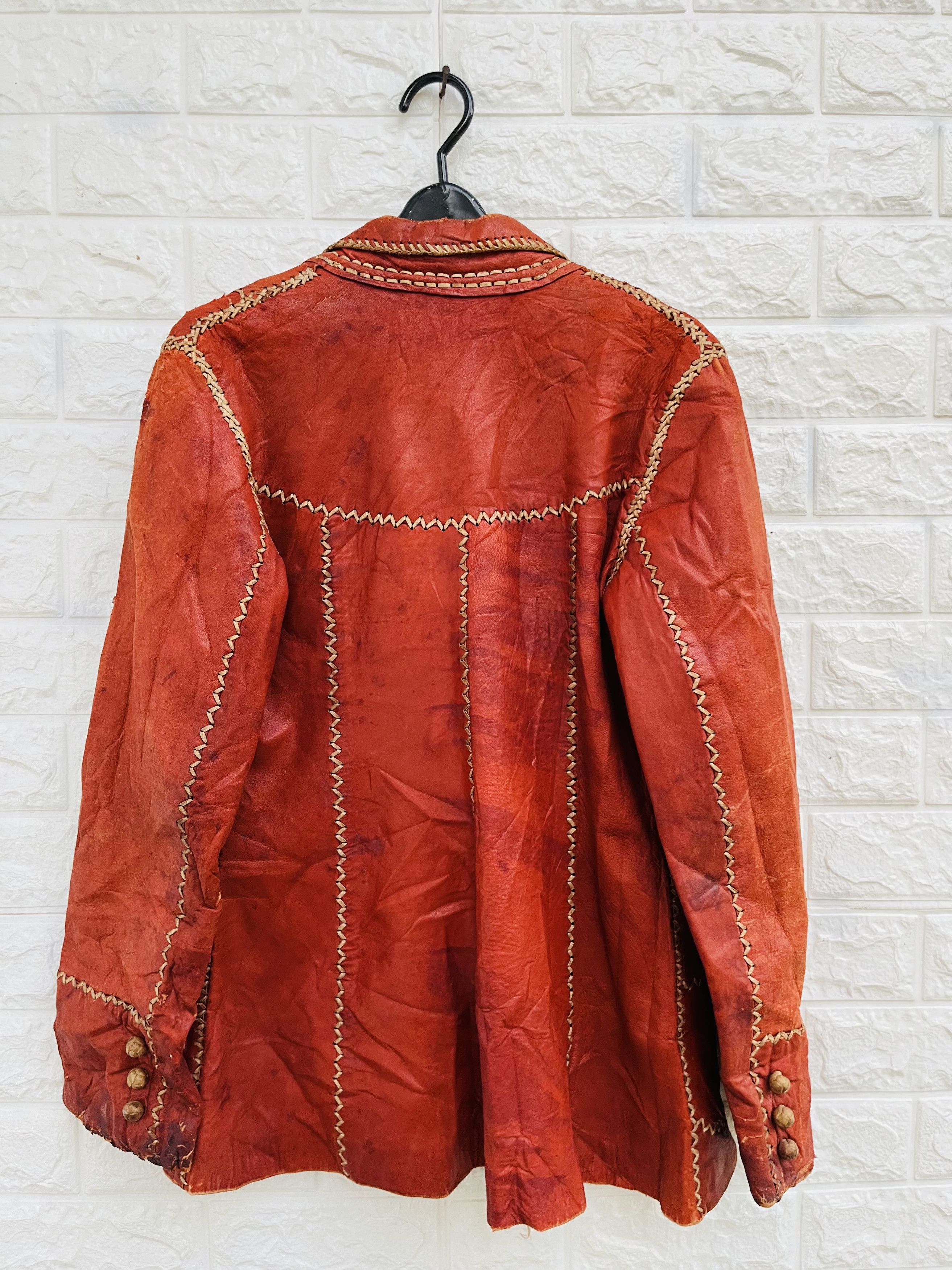 Japanese Brand × Vintage Vintage Jo O Key Maxico Hand Made Leather Jacket Size US M / EU 48-50 / 2 - 2 Thumbnail