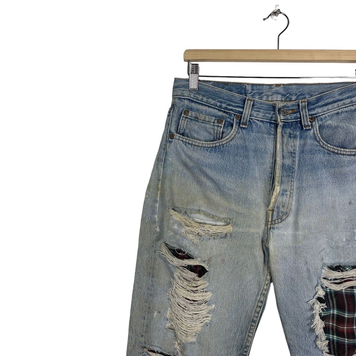 Levi's Levis Kurt Cobain Grunge Ripped Jean Button Fly Size US 30 / EU 46 - 6 Thumbnail