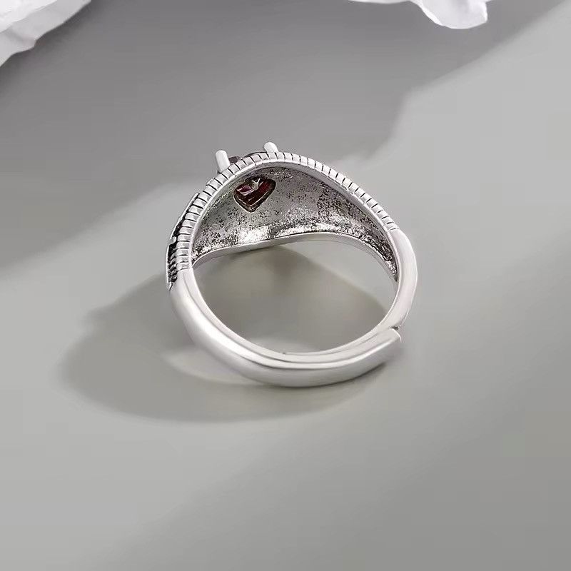 Jewelry × Vintage Creative Love Heart Sun Ring Size ONE SIZE - 5 Thumbnail