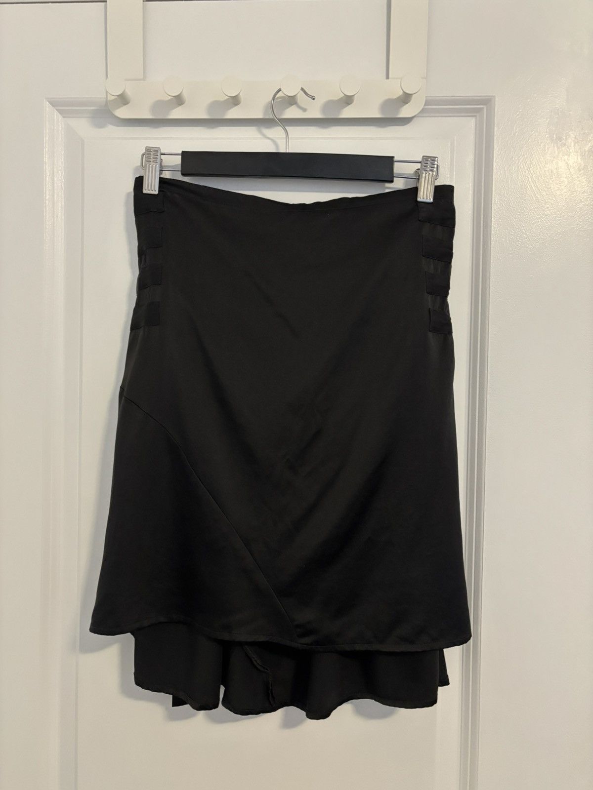 Ann Demeulemeester Ann Demeulemeester Black Silk Strap Skirt Size 27" / US 4 / IT 40 - 2 Thumbnail