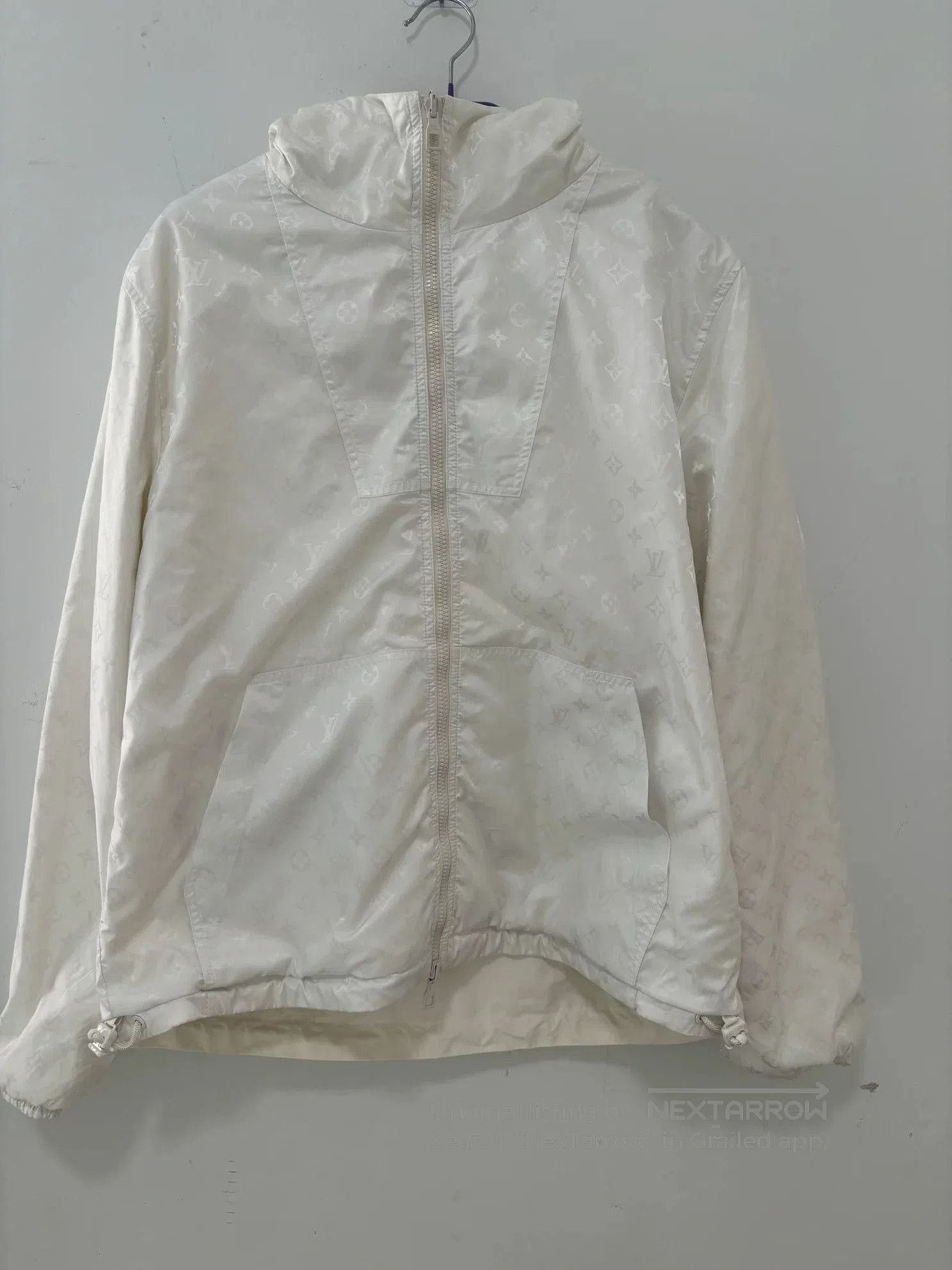 Louis Vuitton LV White Reversible Monogram Pin Jacket. Size US L / EU 52-54 / 3 - 1 Thumbnail