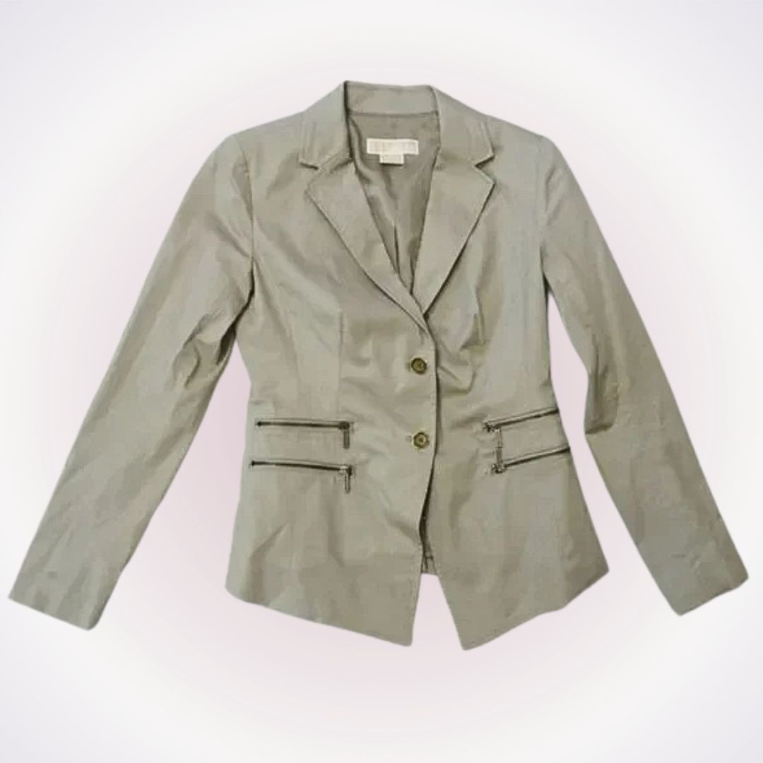 Michael Kors Neutral Tan Blazer Sz 2P