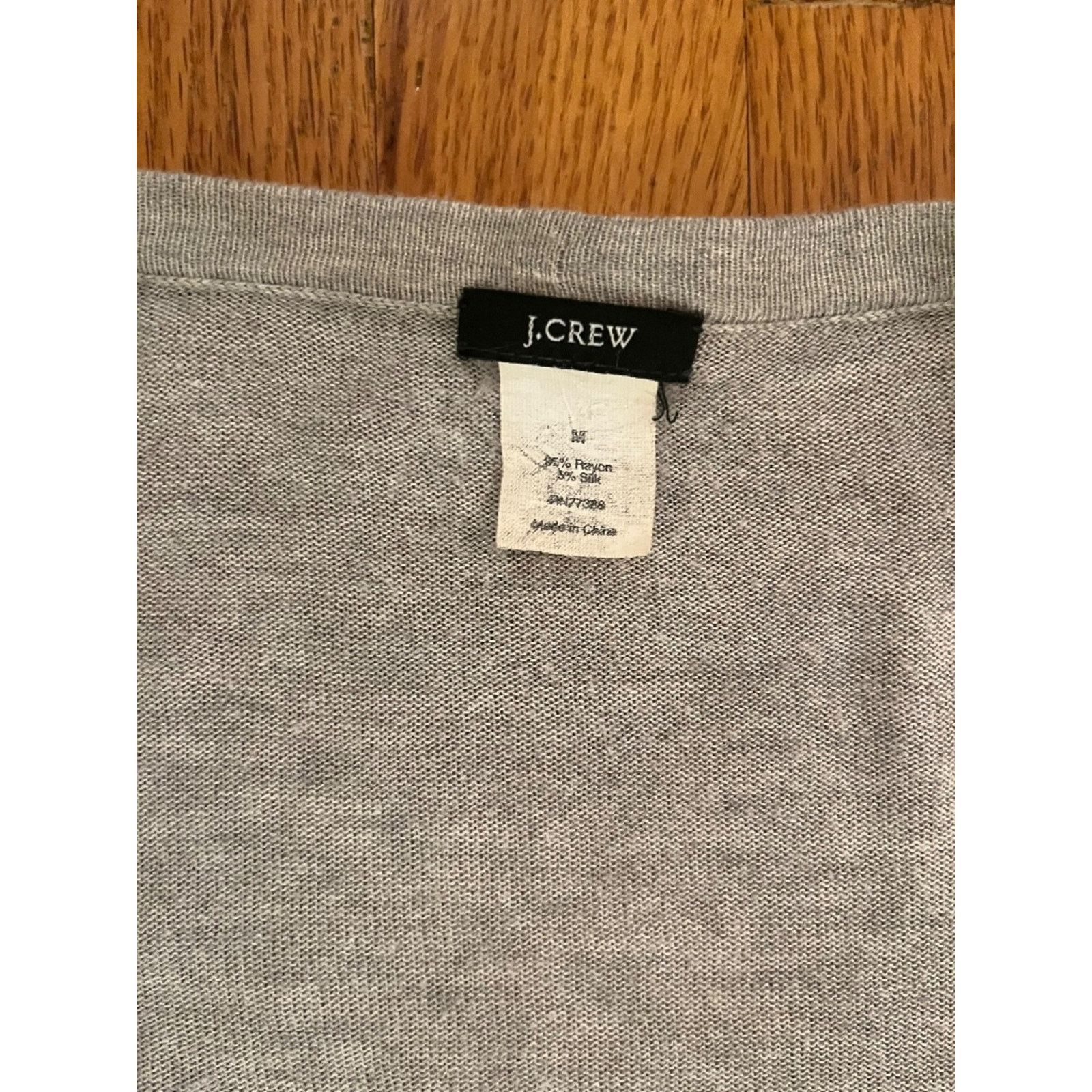 J.Crew J.Crew Ultra Soft Lightweight Rayon Silk Gray Tie Cardigan M Size M / US 6-8 / IT 42-44 - 5 Thumbnail