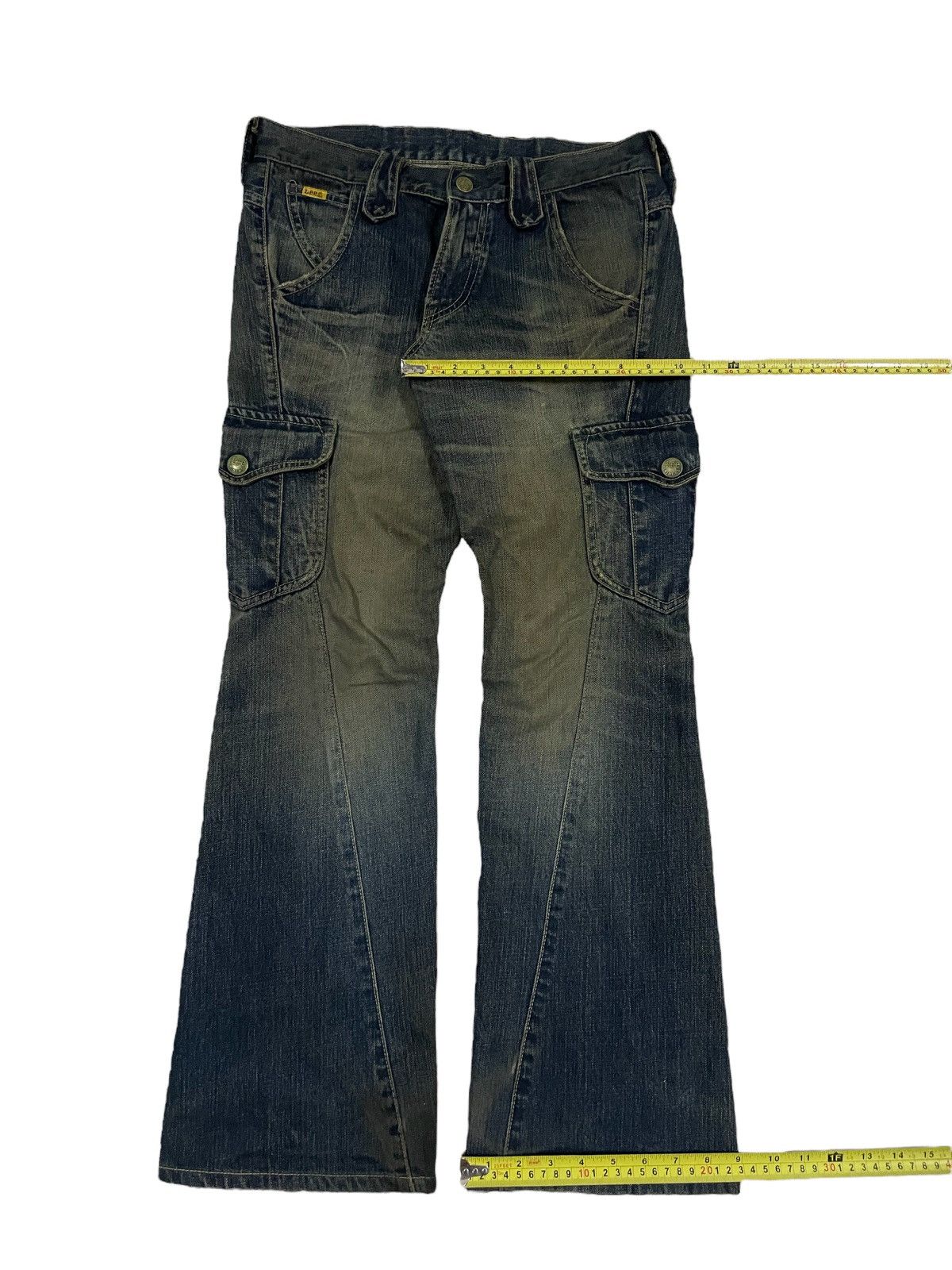 Lee × Vivienne Westwood Vintage Lee Rider Mid Rise Mud Wash Cargo Flare Punk Jeans Size US 30 / EU 46 - 23 Thumbnail