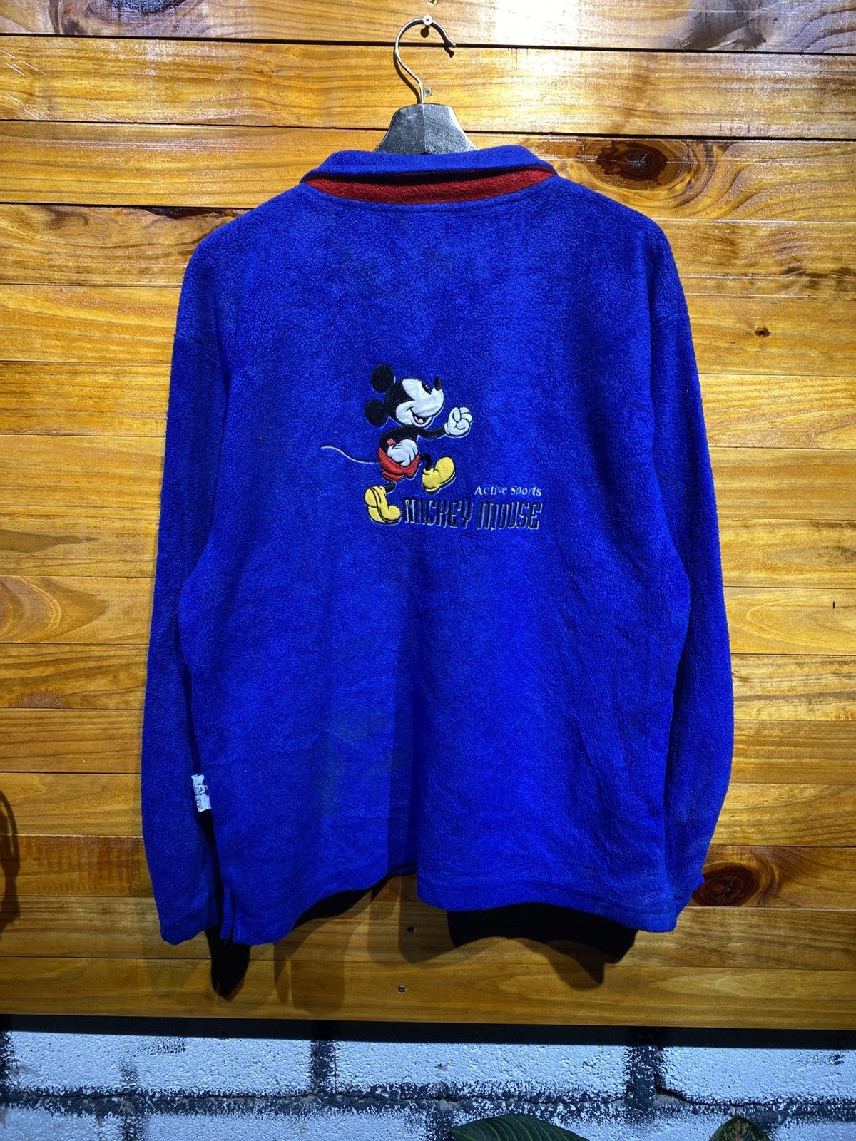 Disney Vintage 90s Disney Mickey & Co. Blue Fleece Pullover Unisex Size US M / EU 48-50 / 2 - 5 Thumbnail