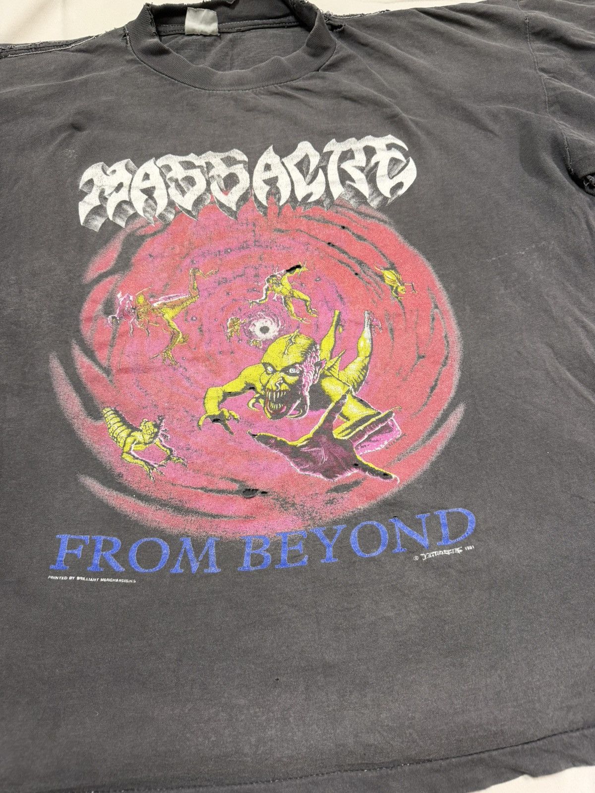 Vintage 1991 Massacre from beyond t-shirt Size US XL / EU 56 / 4 - 2 Thumbnail