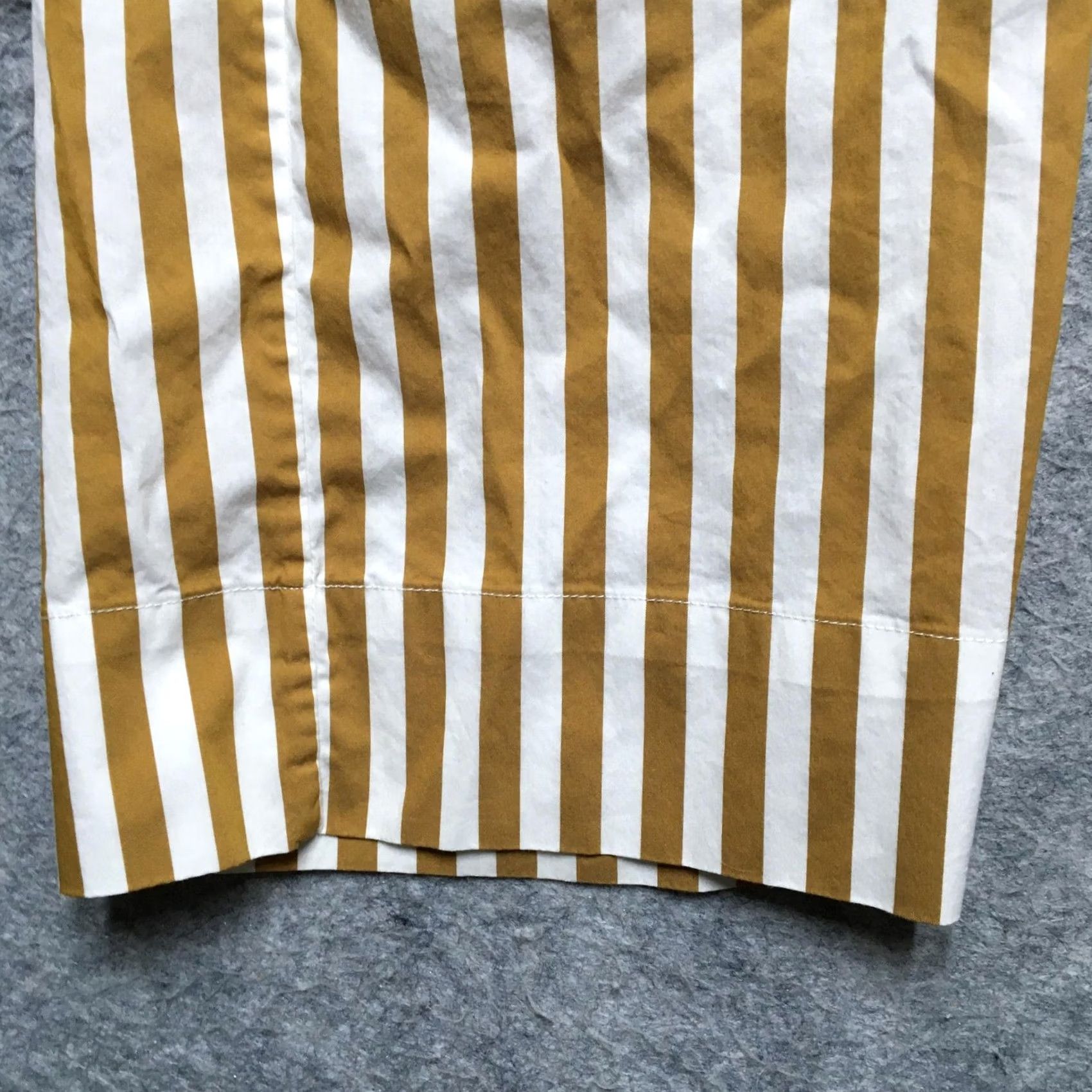 AYR AYR 2 Piece Pajama Set Womens Small Yellow White Striped Shirt Pants Elastic Set/Outfit Size S / US 4 / IT 40 - 7 Thumbnail