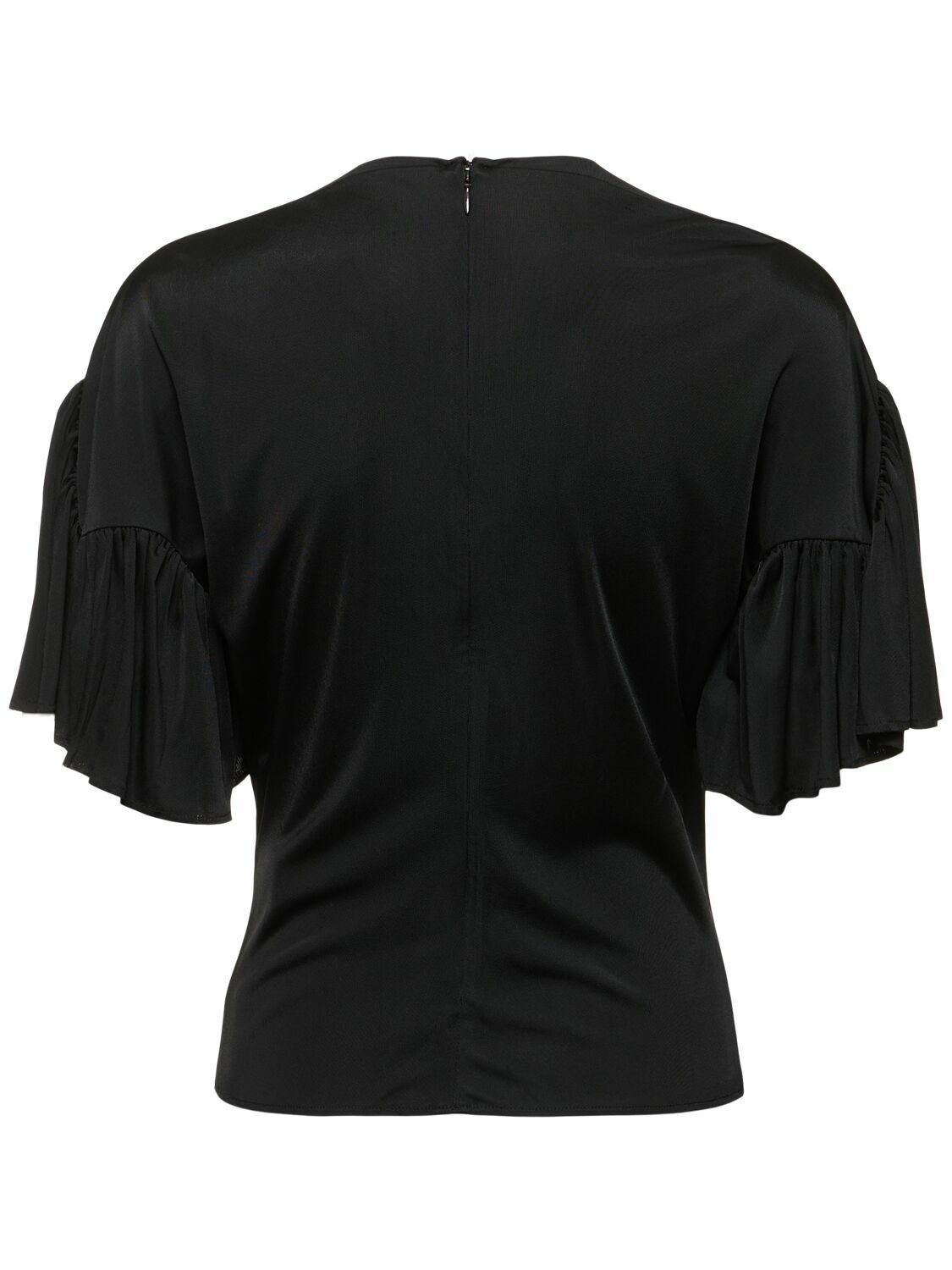 Lanvin o1y0326 Blouse in Black Size S / US 4 / IT 40 - 2 Thumbnail