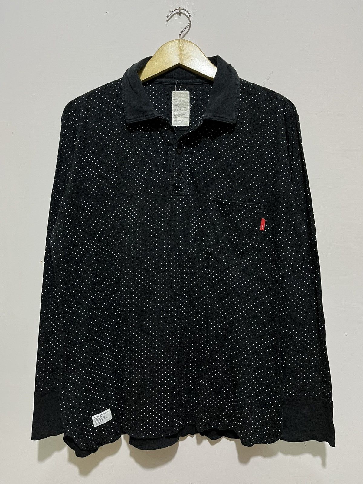image of Neighborhood x Wtaps Teardrop Polo in Black, Men's (Size Medium)