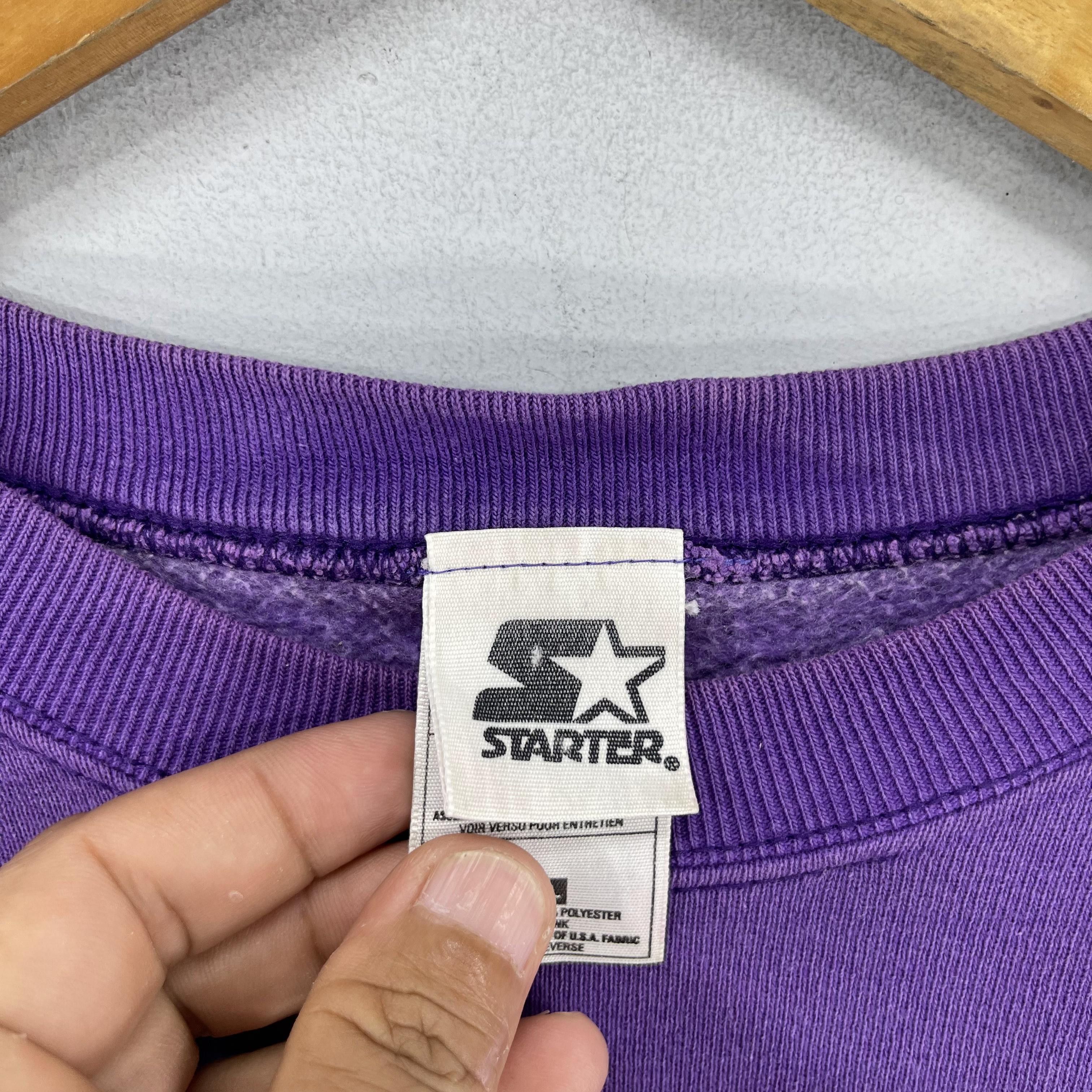NFL × Starter × Vintage Vintage Minnesota VIKINGS Spellout Printed Nfl Sweatshirt Size US XL / EU 56 / 4 - 5 Thumbnail