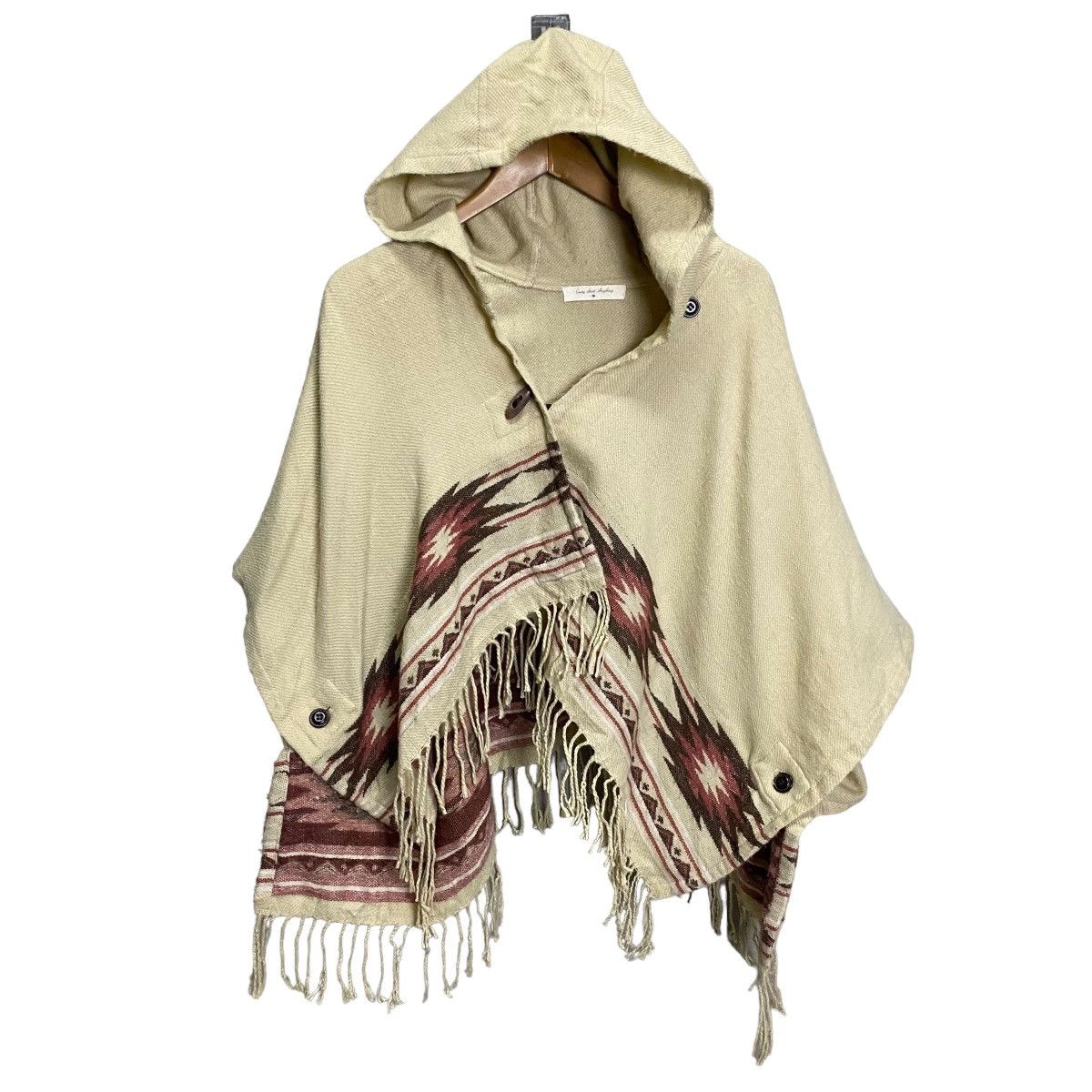Vintage native navajo poncho hoodie