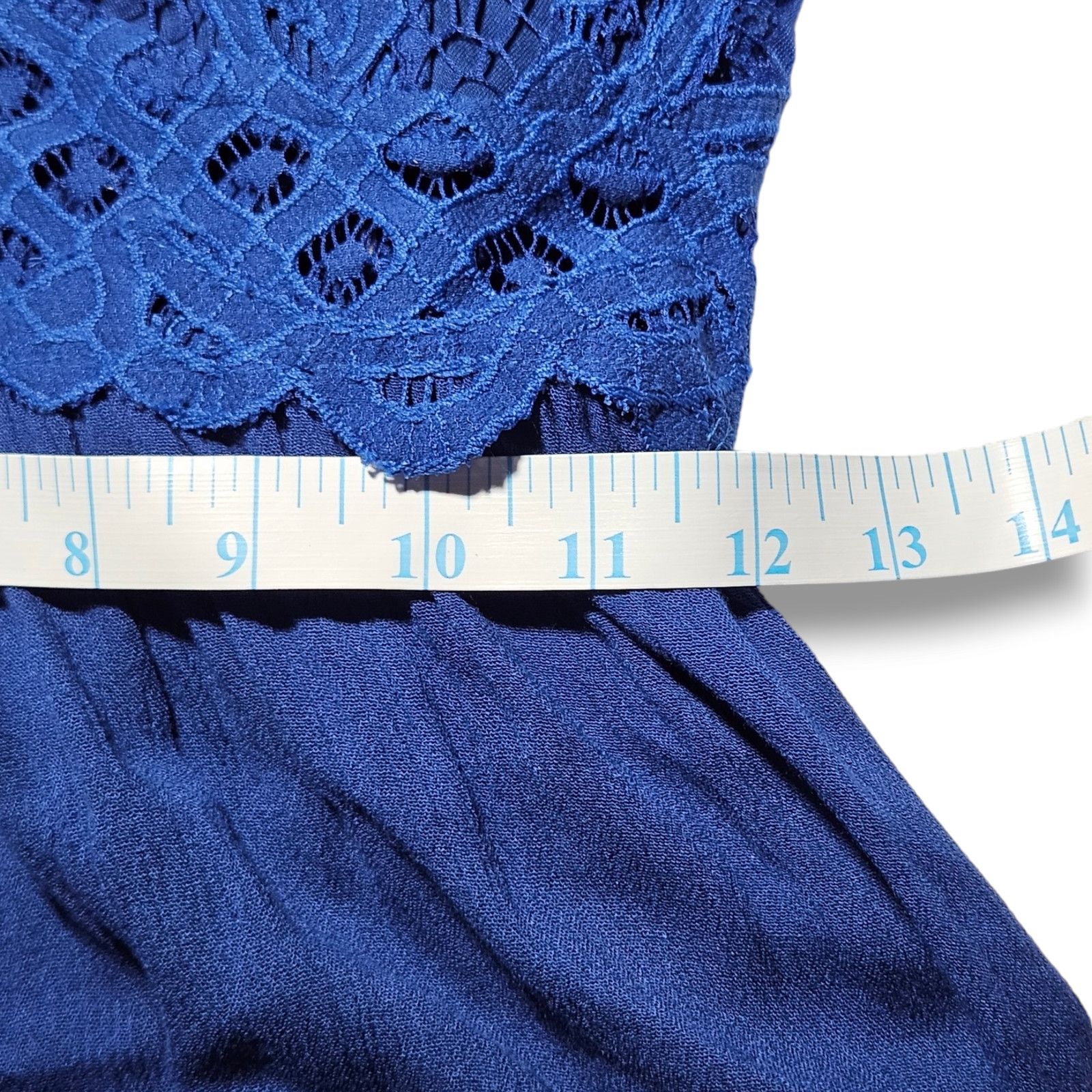 Free People EUC Free People One Adella Lace Mini Dress Sz. XS [0-2] Blue Size XS / US 0-2 / IT 36-38 - 6 Thumbnail