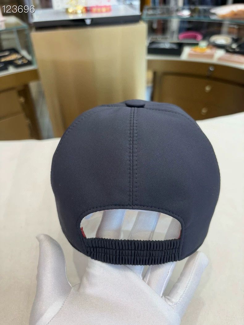 Loro Piana LORO PIANA sizeS Blue and white tech fabric baseball cap Size ONE SIZE - 3 Thumbnail