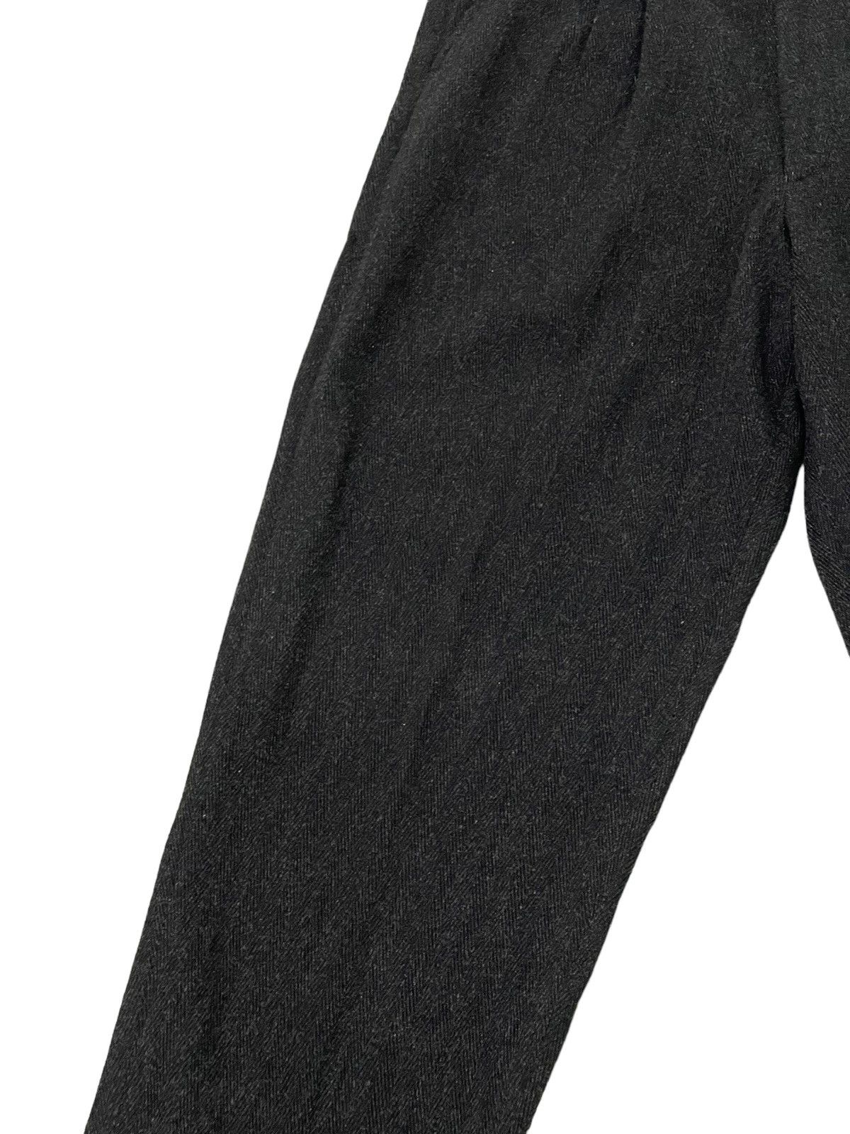Comme des Garcons Vtg 90s CDGH Herringbones Wide Wool Trouser Tapered 6🟦5 Size US 29 - 7 Thumbnail