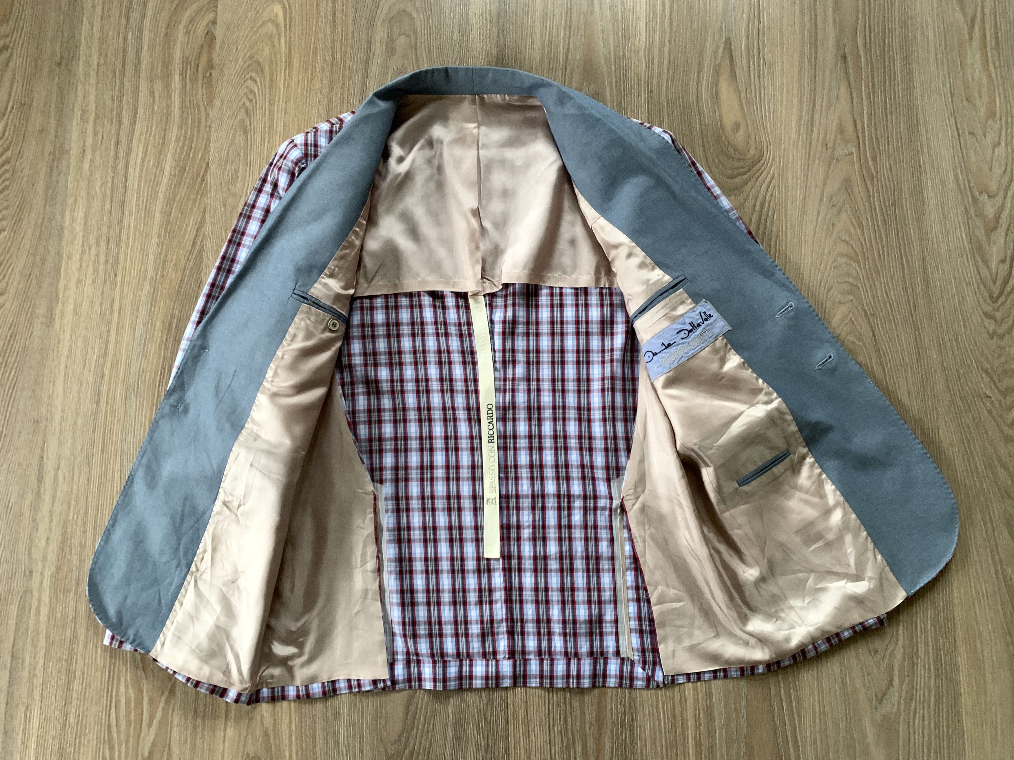 Designer × Other Riccardo Cavaletti Cotton Blazer Jacket Size 52S - 4 Thumbnail