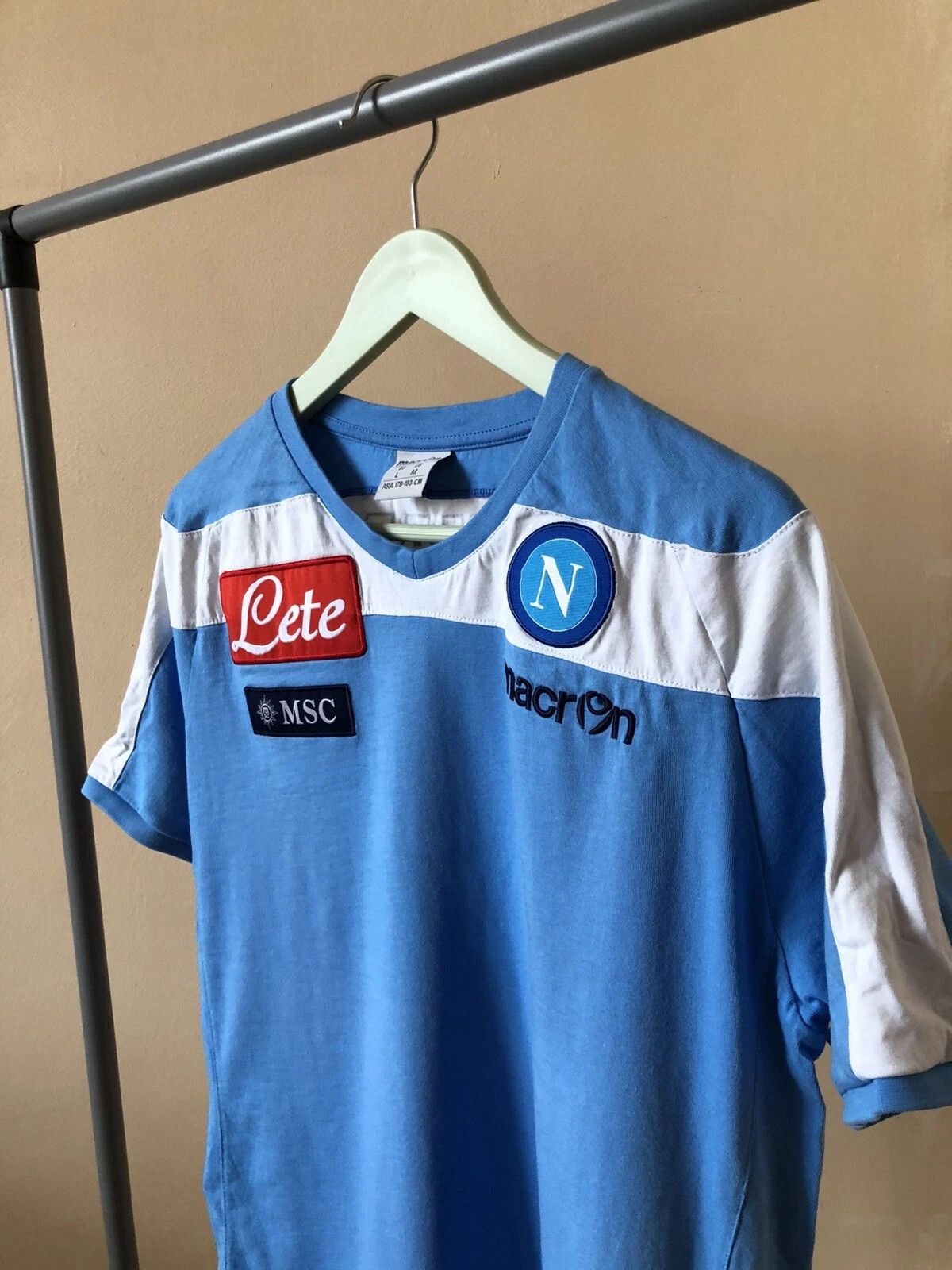 Macron FC Napoli Training Football T-Shirt Mens Size M Vintage Size US M / EU 48-50 / 2 - 3 Thumbnail