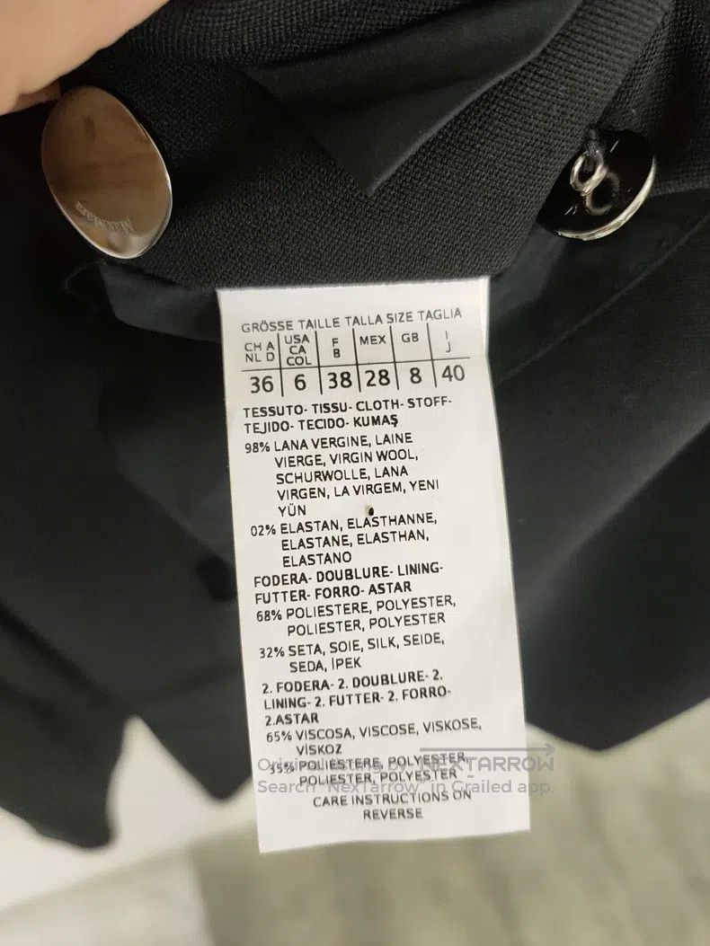 Max Mara Max Mara Solid Double-breasted Lapel Suit Jacket Size XS / US 0-2 / IT 36-38 - 4 Thumbnail