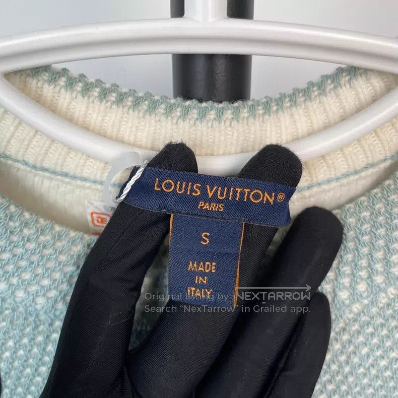 Louis Vuitton Louis Vuitton SS24 turquoise patchwork chain crewneck cash Size US S / EU 44-46 / 1 - 5 Thumbnail
