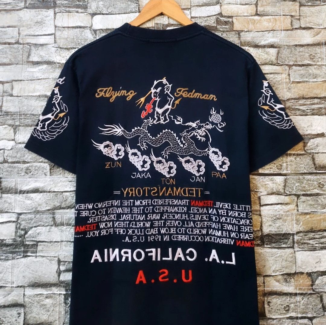 Tedman VTG TEDMAN TED COMPANY LA CALIFORNIA USA EMBROIDERY TSHIRT Size US S / EU 44-46 / 1 - 4 Thumbnail