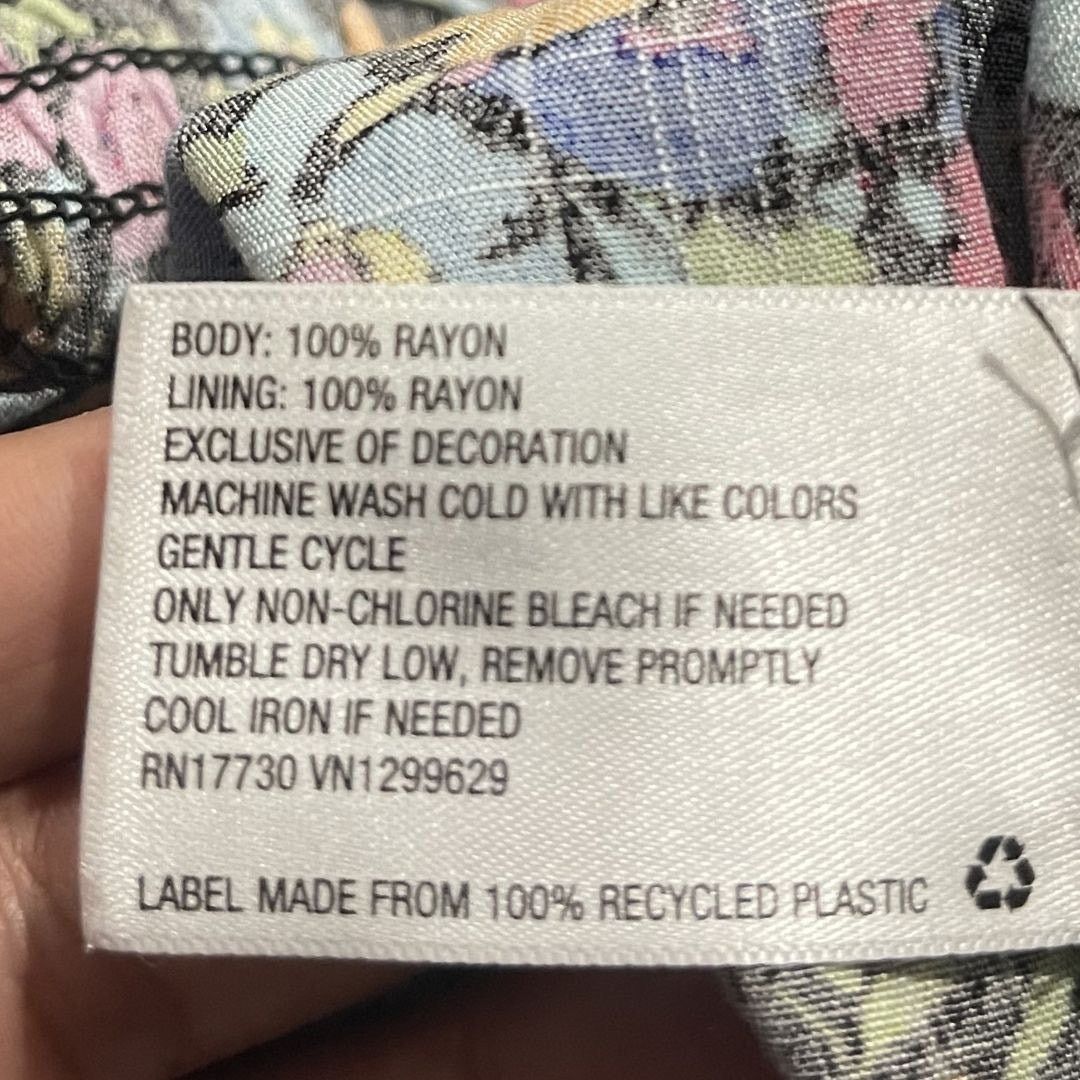 Target Basics Wild Fable Multicolor Floral Smoked Tank Romper Shorts Large Size 29" - 6 Thumbnail