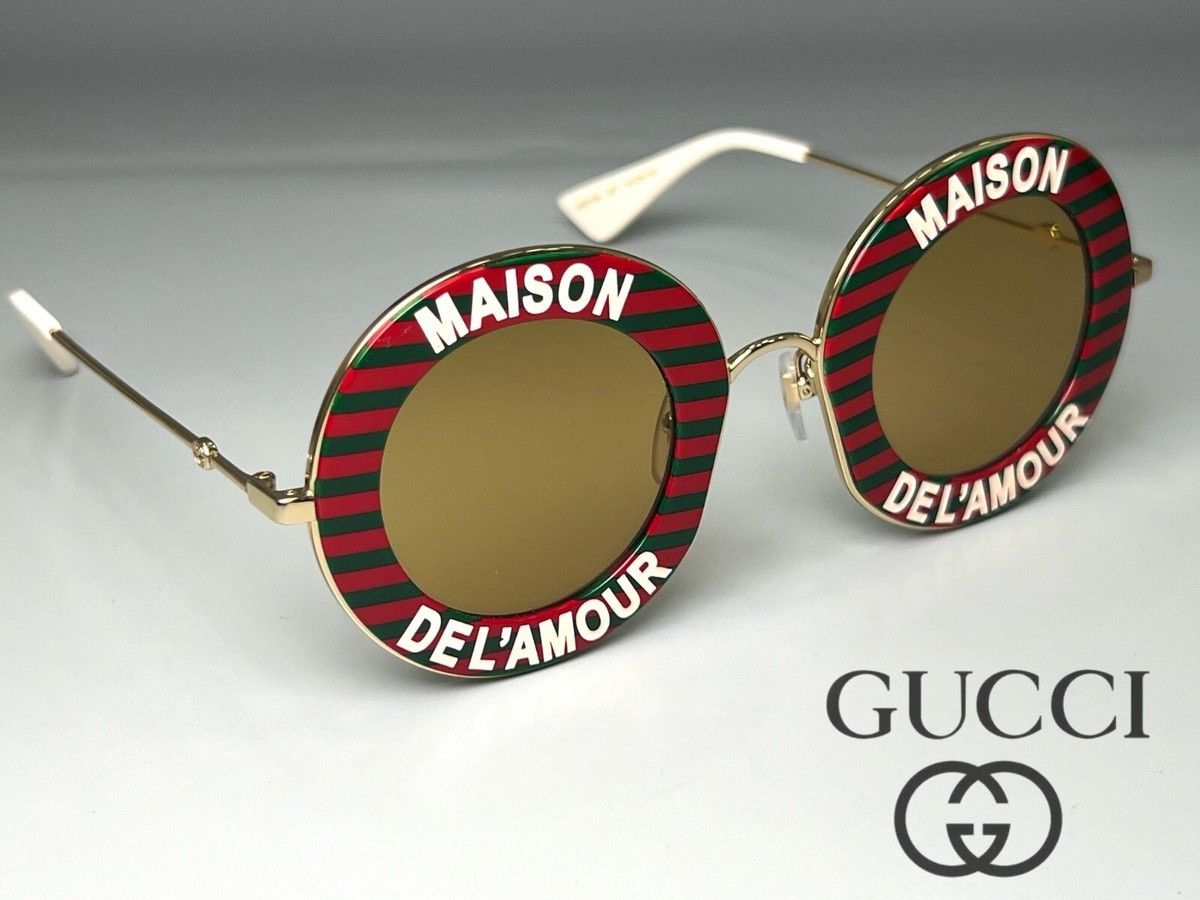 Gucci GUCCI ROUND OVERSIZED MAISON DEL'AMOUR SUNGLASSES Size ONE SIZE - 3 Thumbnail