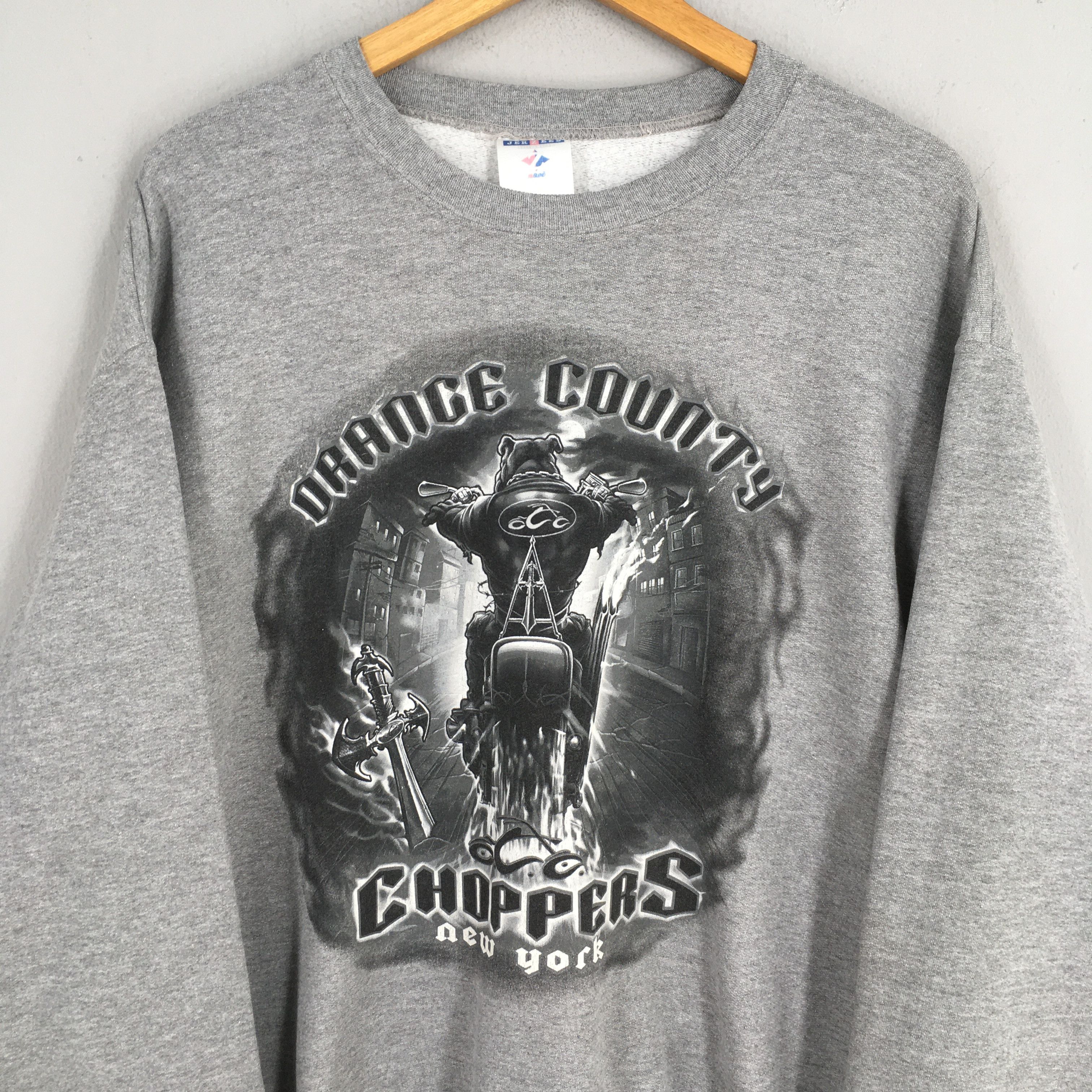 Habitat × Vintage Vintage 90s Orange County Choppers Gray Sweatshirt Large Size US L / EU 52-54 / 3 - 2 Thumbnail
