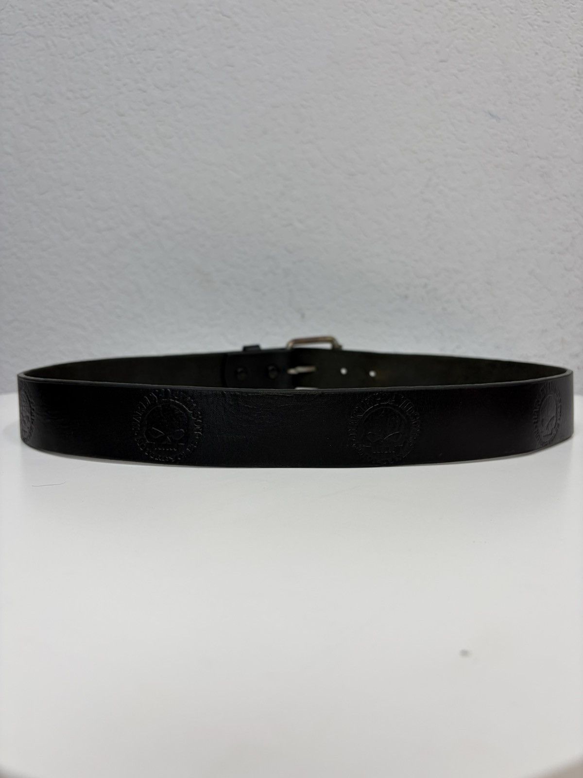 Harley Davidson Vintage Harley Davidson Belt Y2K Rhinestones Punk Leather Size 34 - 19 Thumbnail