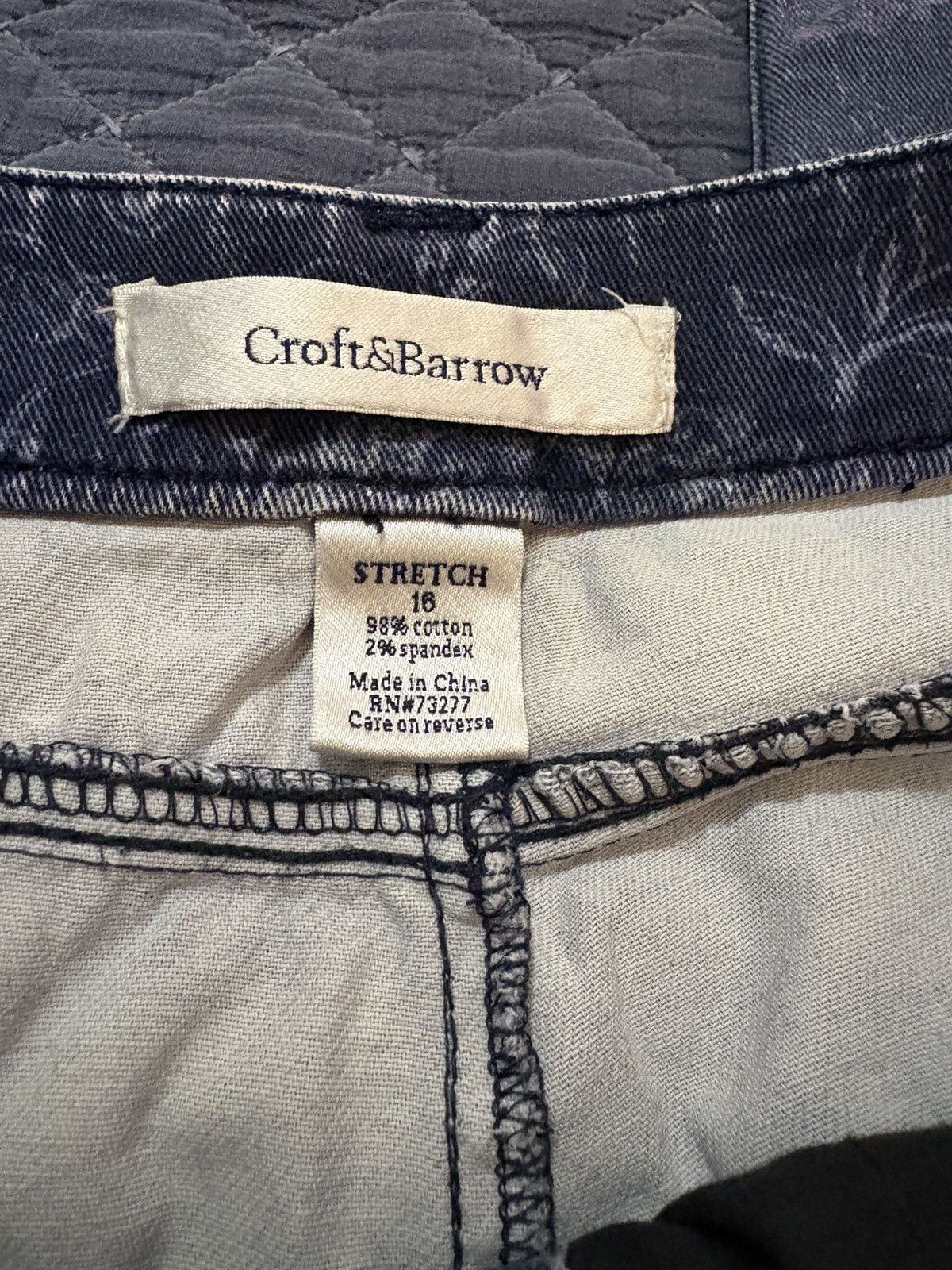 Croft & Barrow Floral print size 16 stretch denim jeans Size 38" / US 16 / IT 52 - 7 Thumbnail